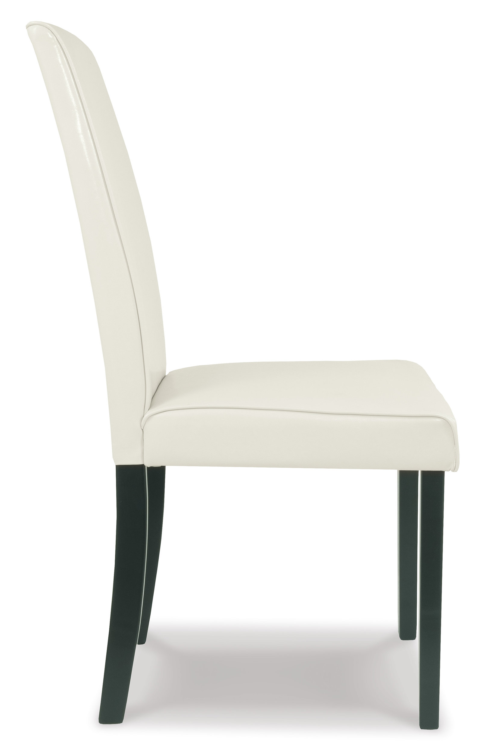Kimonte Faux Leather Dining Side Chair | Ivory & Espresso