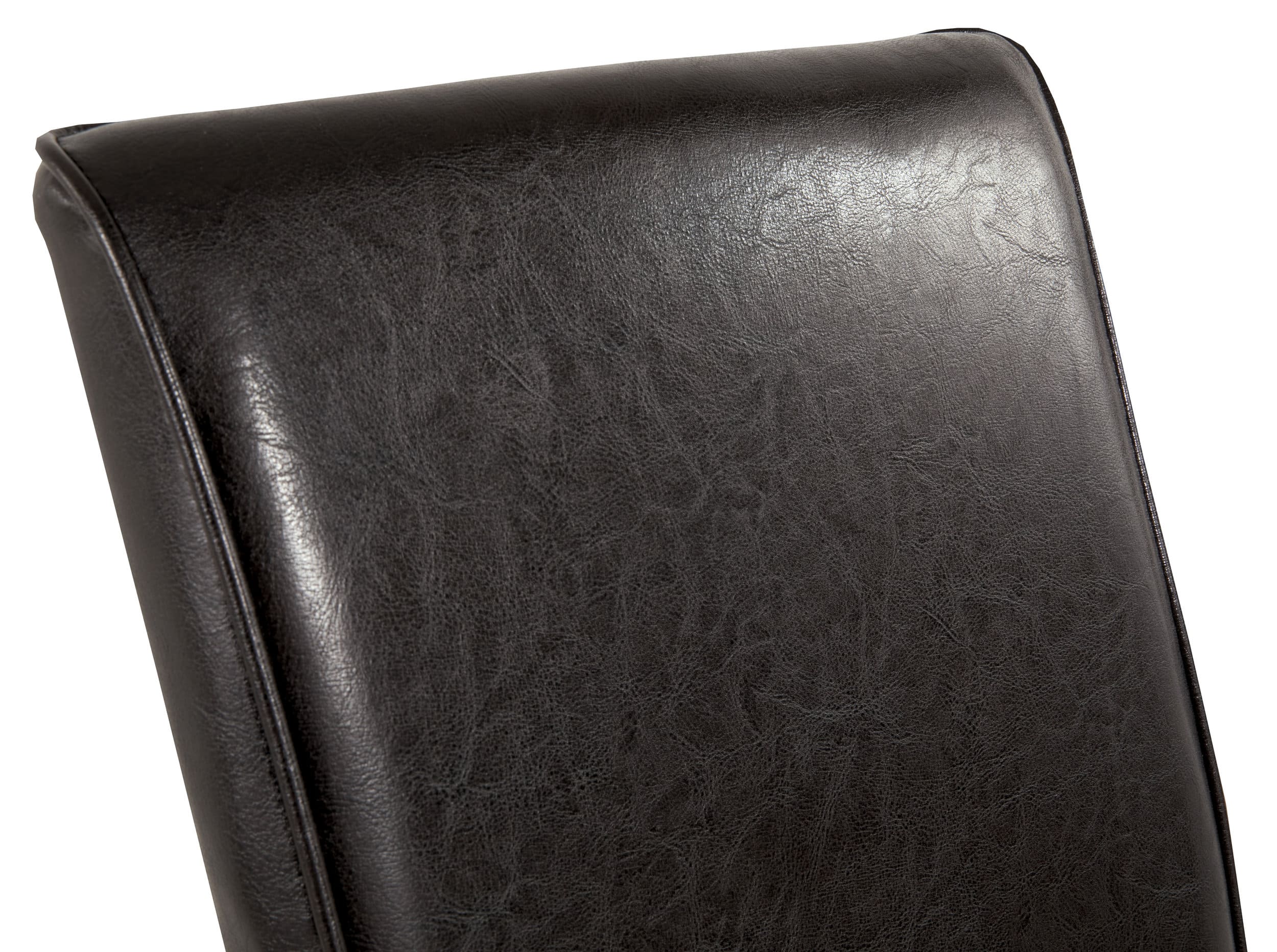 Kimonte Modern Faux Leather Dining Side Chair | Espresso Finish