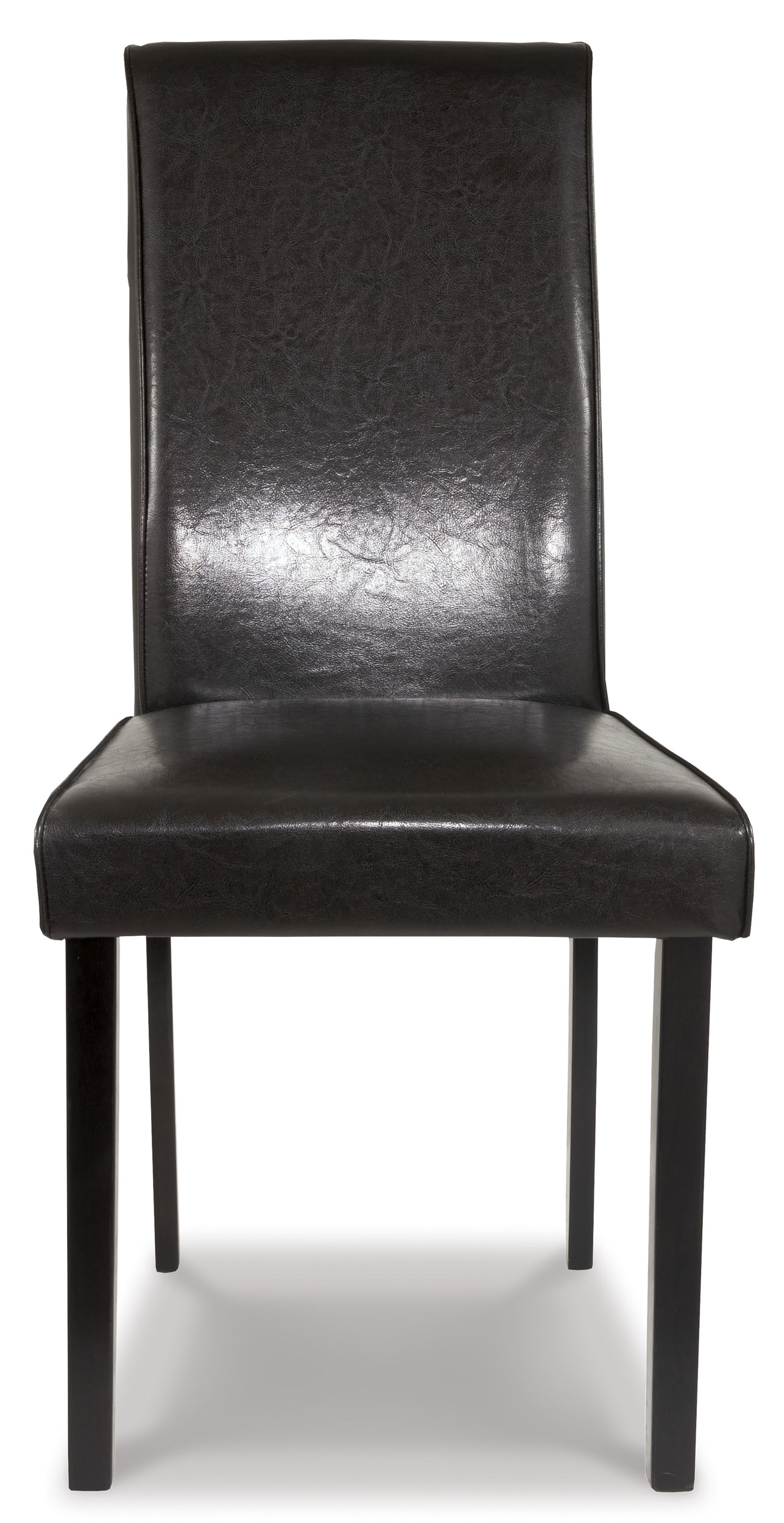 Kimonte Modern Faux Leather Dining Side Chair | Espresso Finish