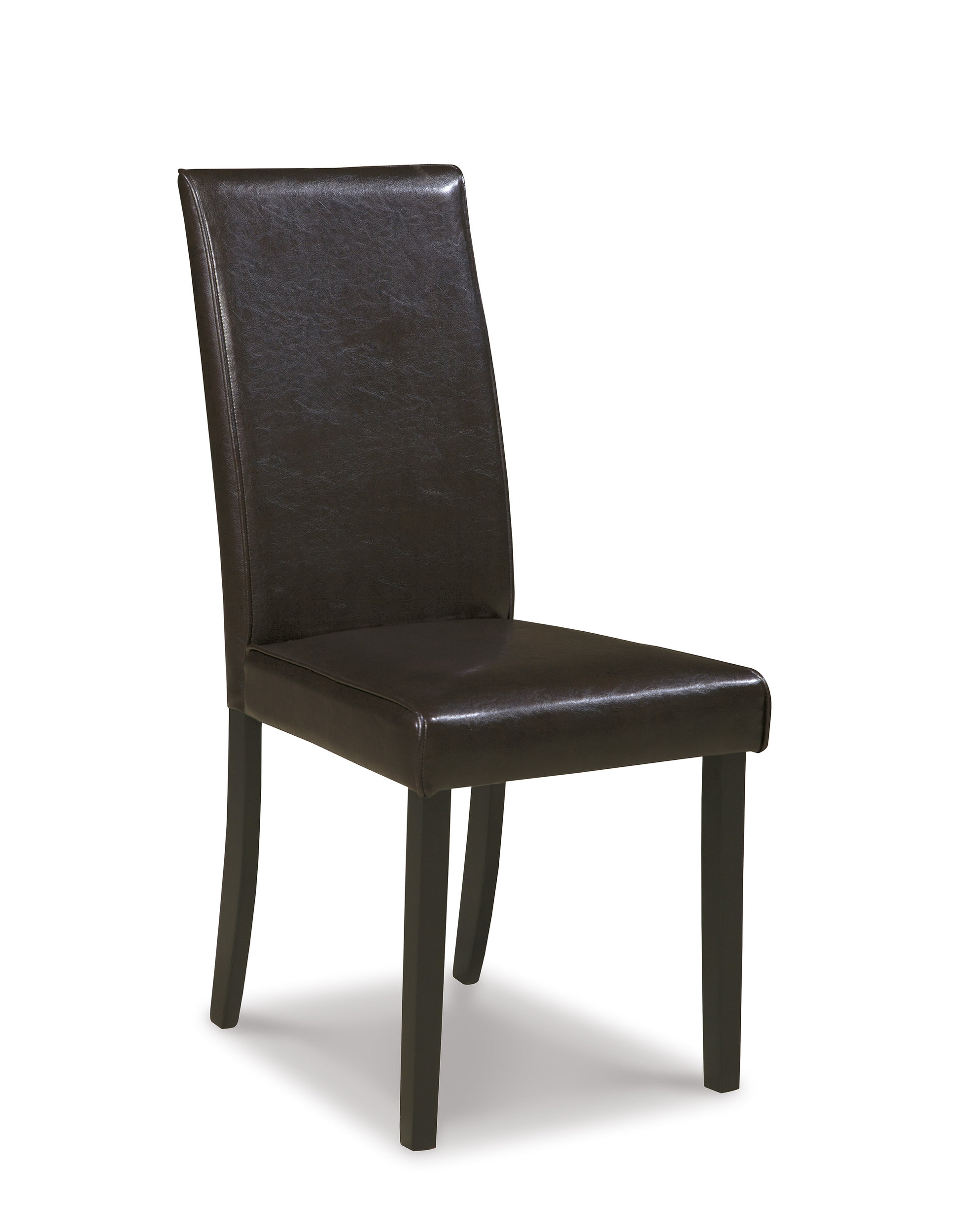 Kimonte Modern Faux Leather Dining Side Chair | Espresso Finish