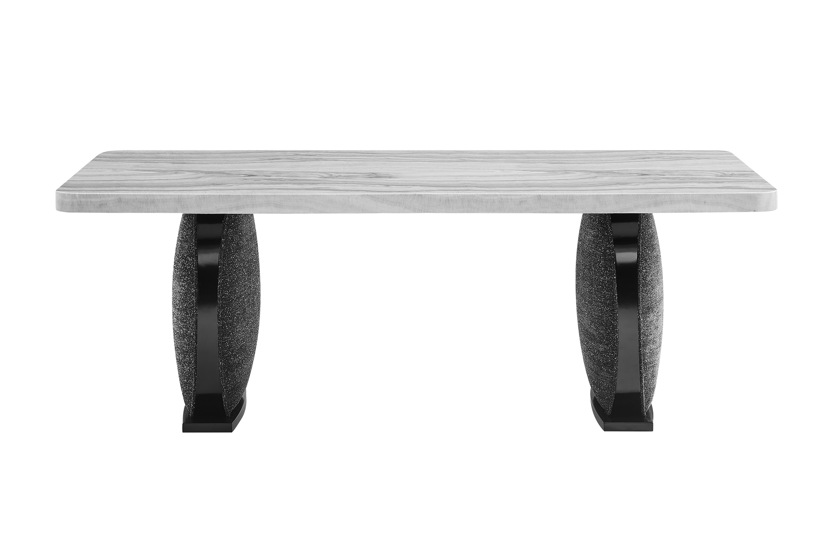 D2502 Faux Marble Rectangular Dining Table