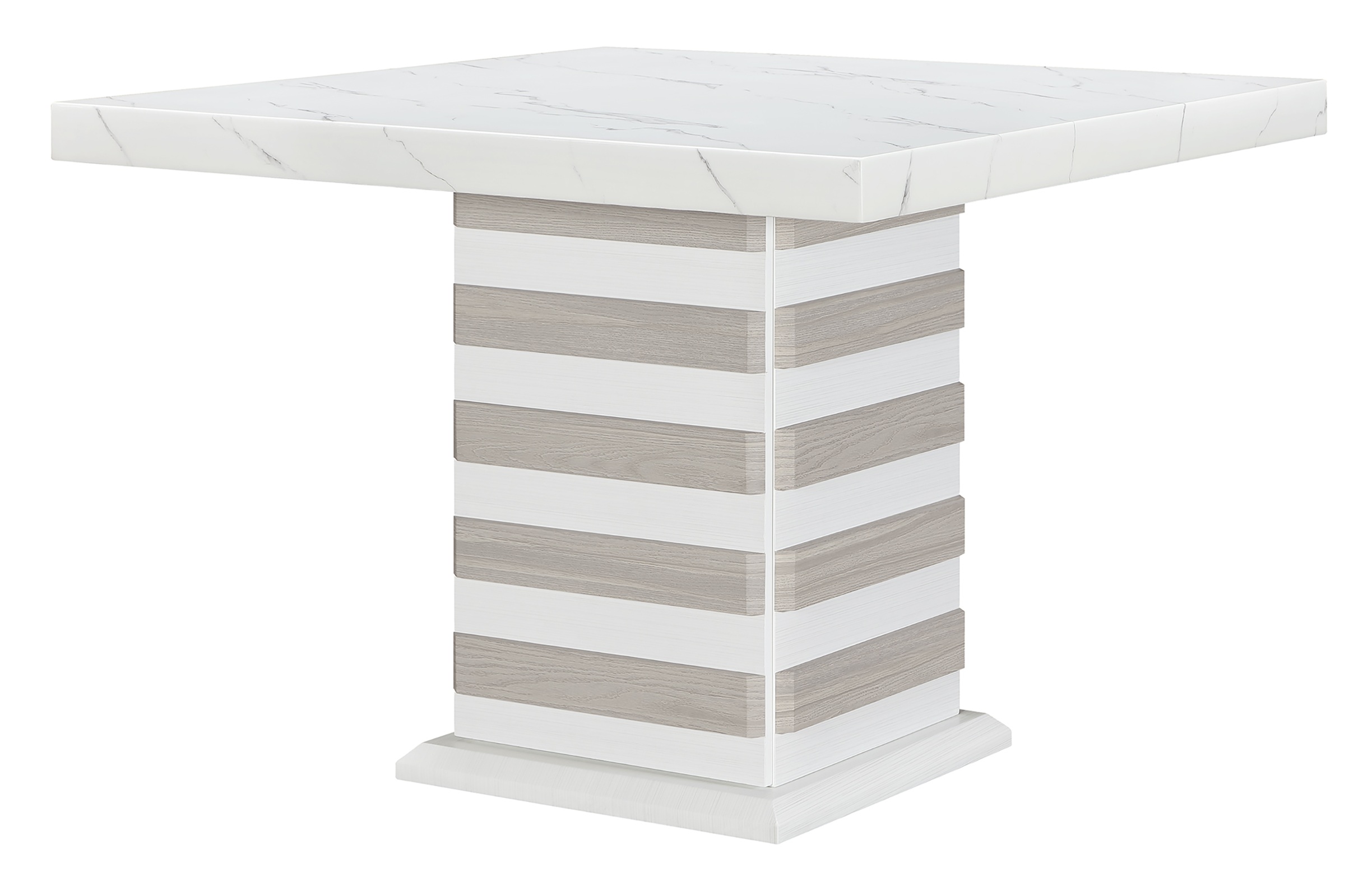 D2507 Faux Marble Square Bar Table Set