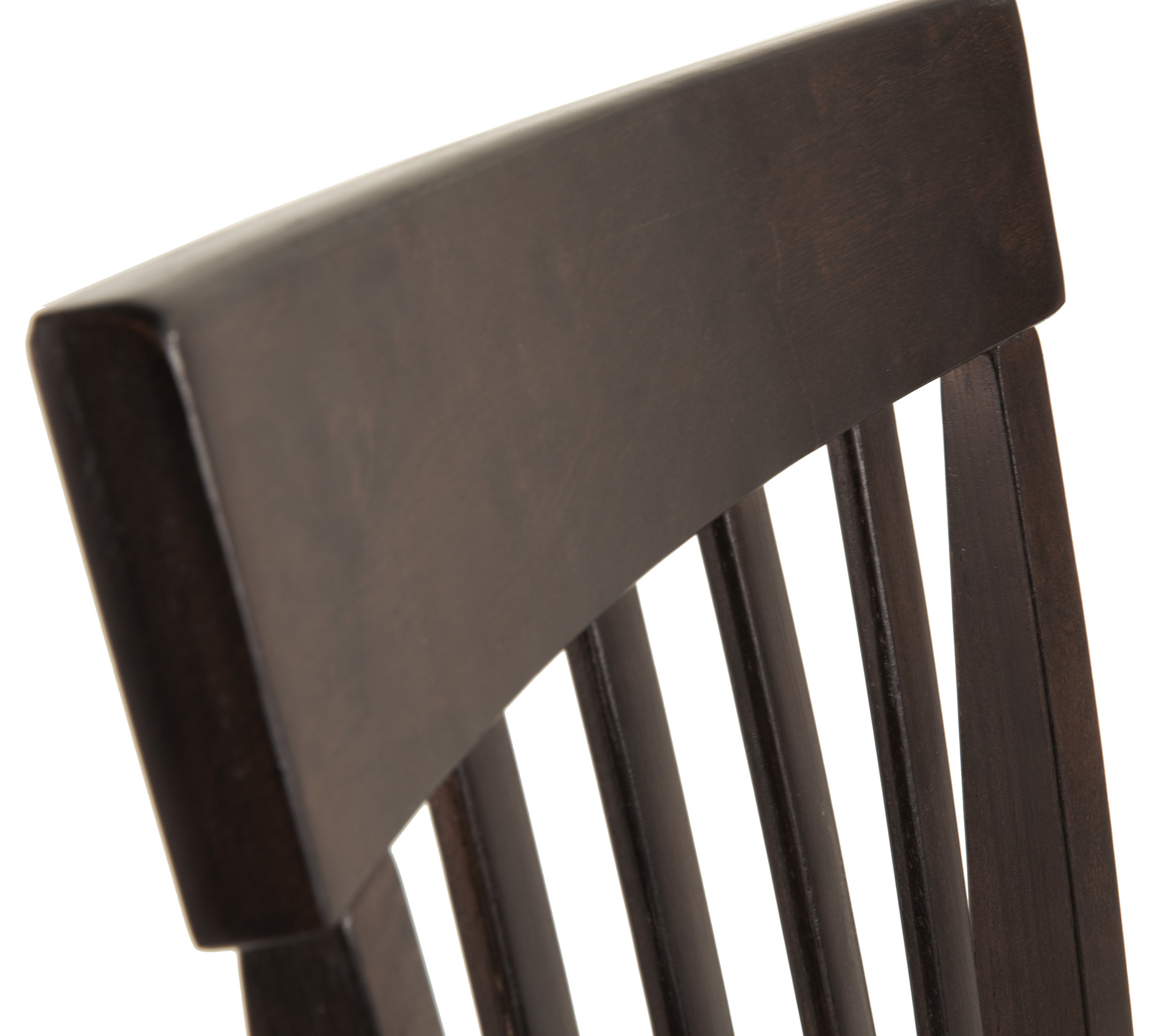 Hammis Faux Leather Dining Side Chair | Dark Brown Wood