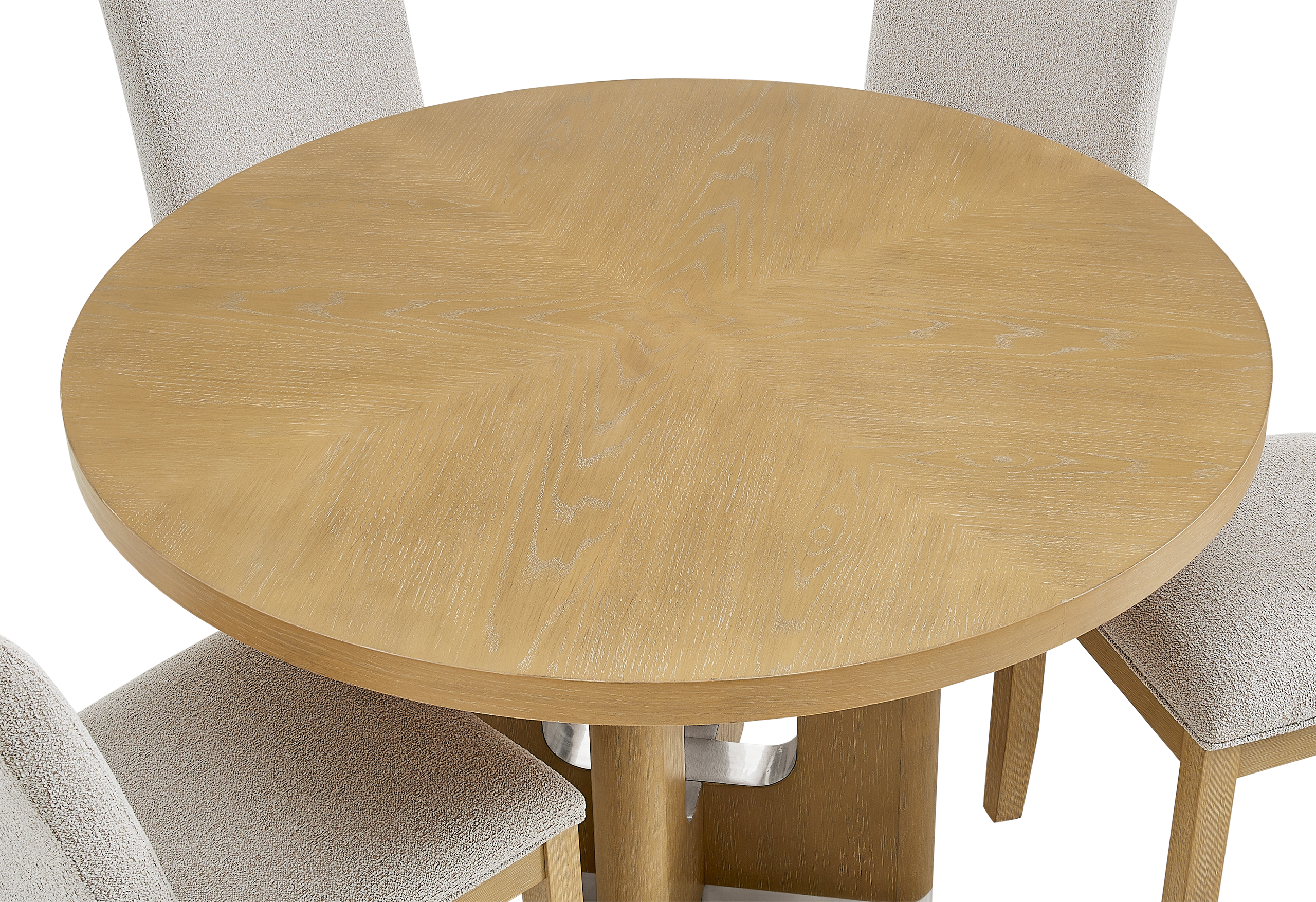 D3124 Wood Veneer Round Dining Table