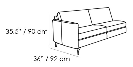Saturno Leather Sofa