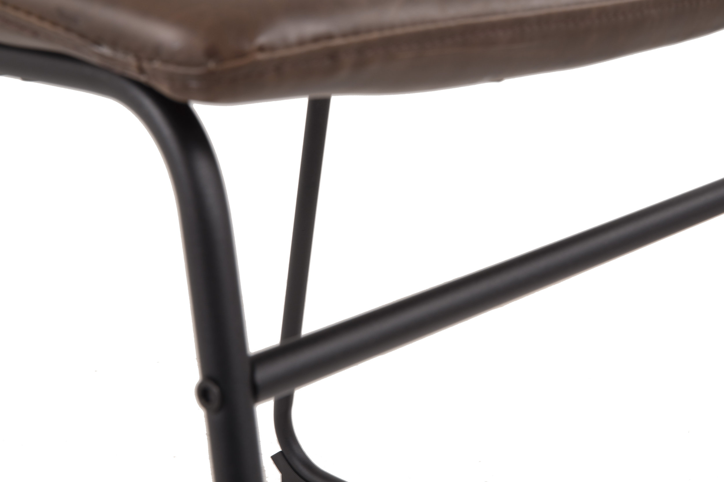 Centiar Mid-Century Dining Chair | Faux Leather & Metal