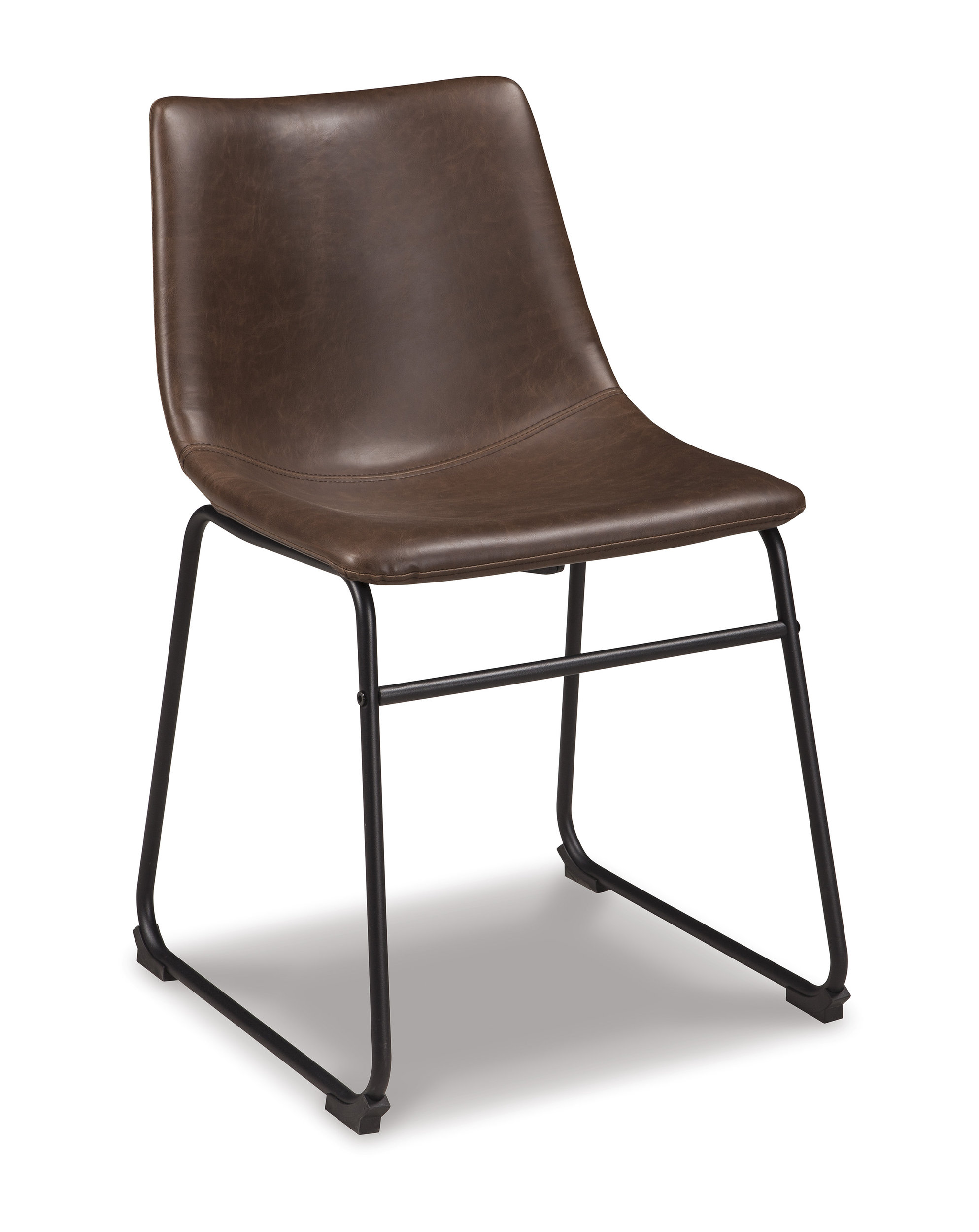 Centiar Mid-Century Dining Chair | Faux Leather & Metal