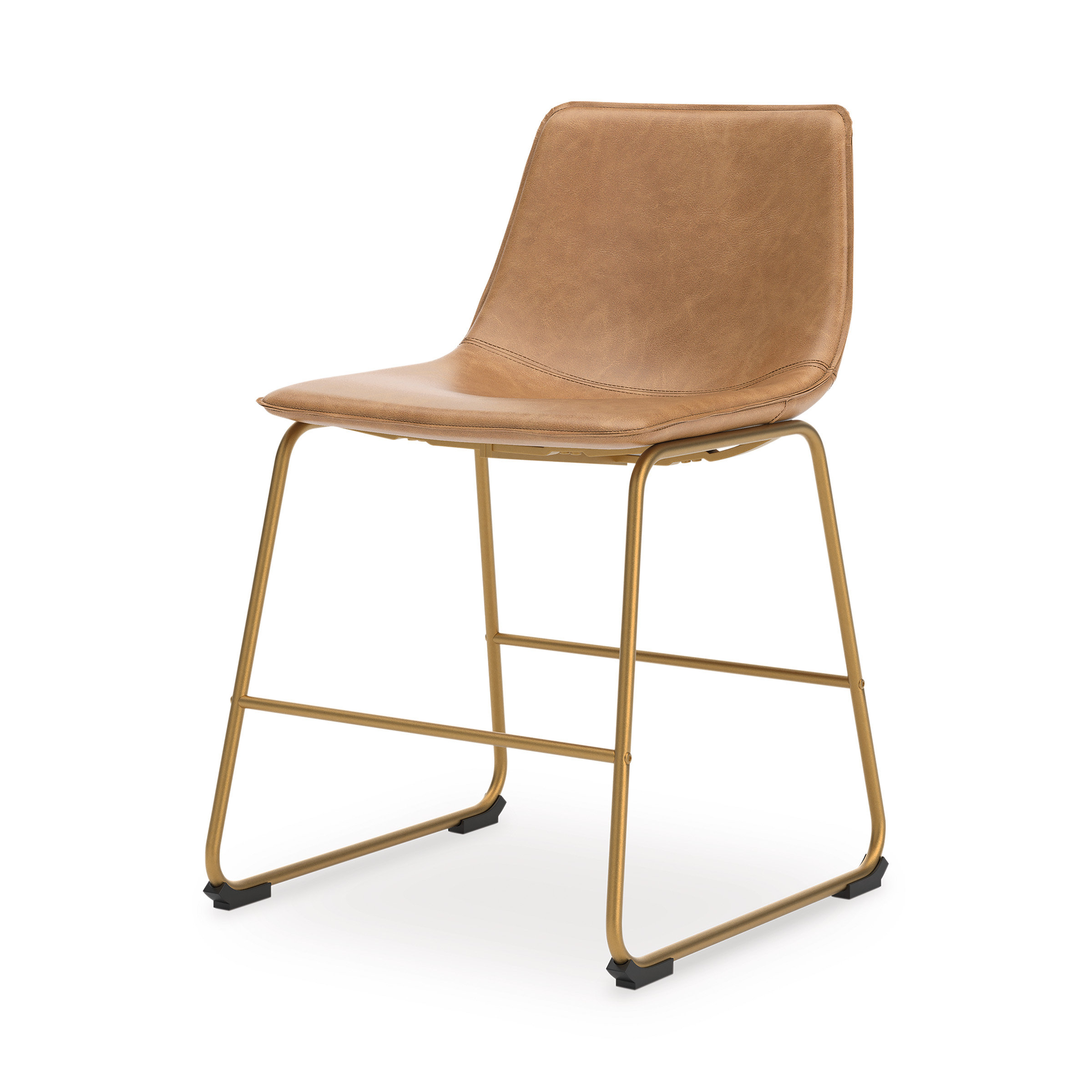 Ciabori Faux Leather Dining Chair | Retro Bucket Seat