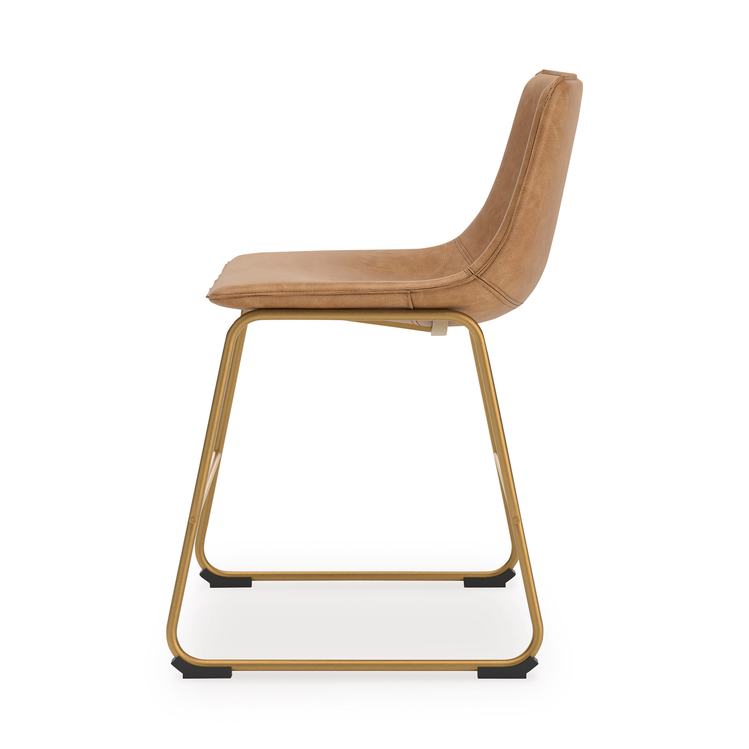 Ciabori Faux Leather Dining Chair | Retro Bucket Seat