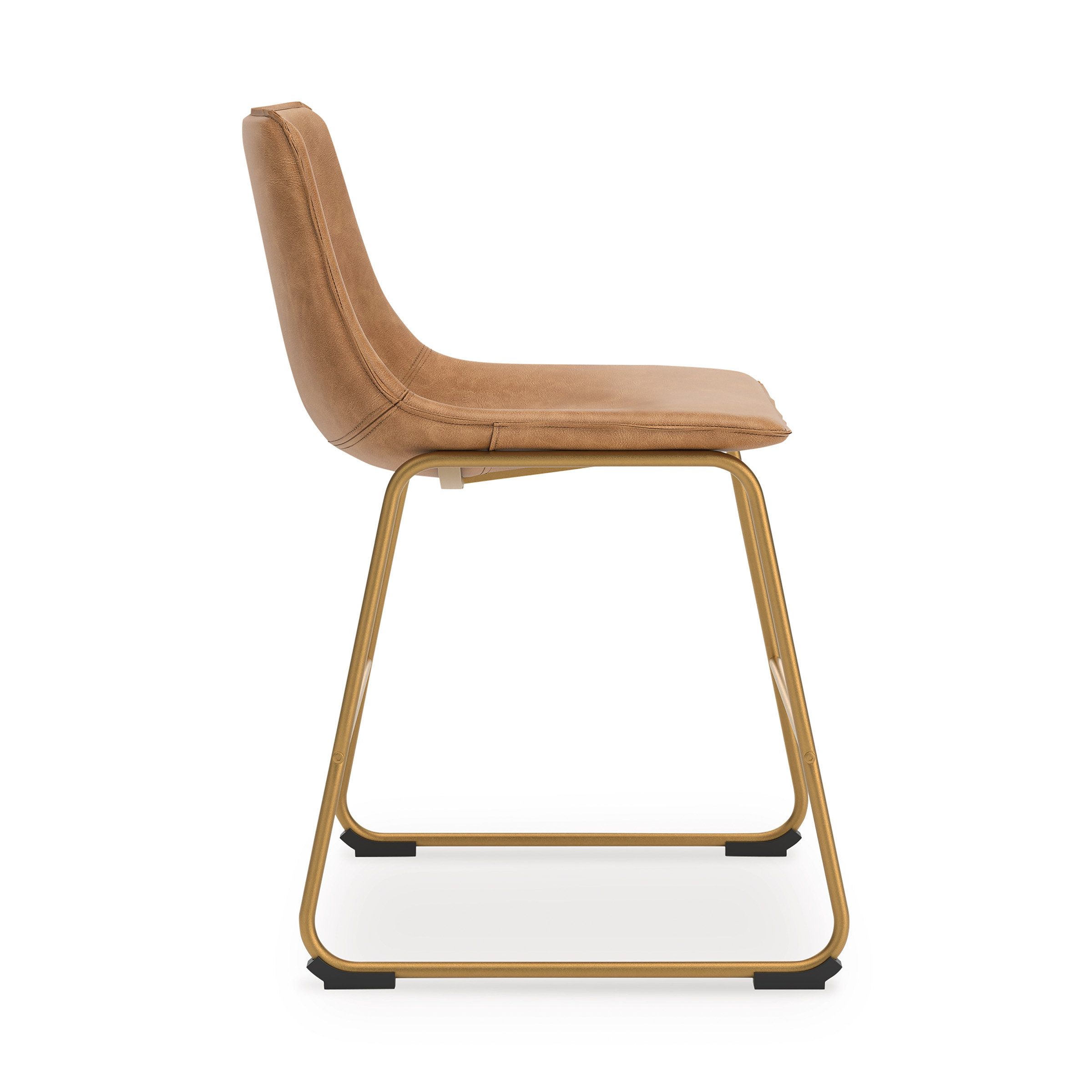 Ciabori Faux Leather Dining Chair | Retro Bucket Seat