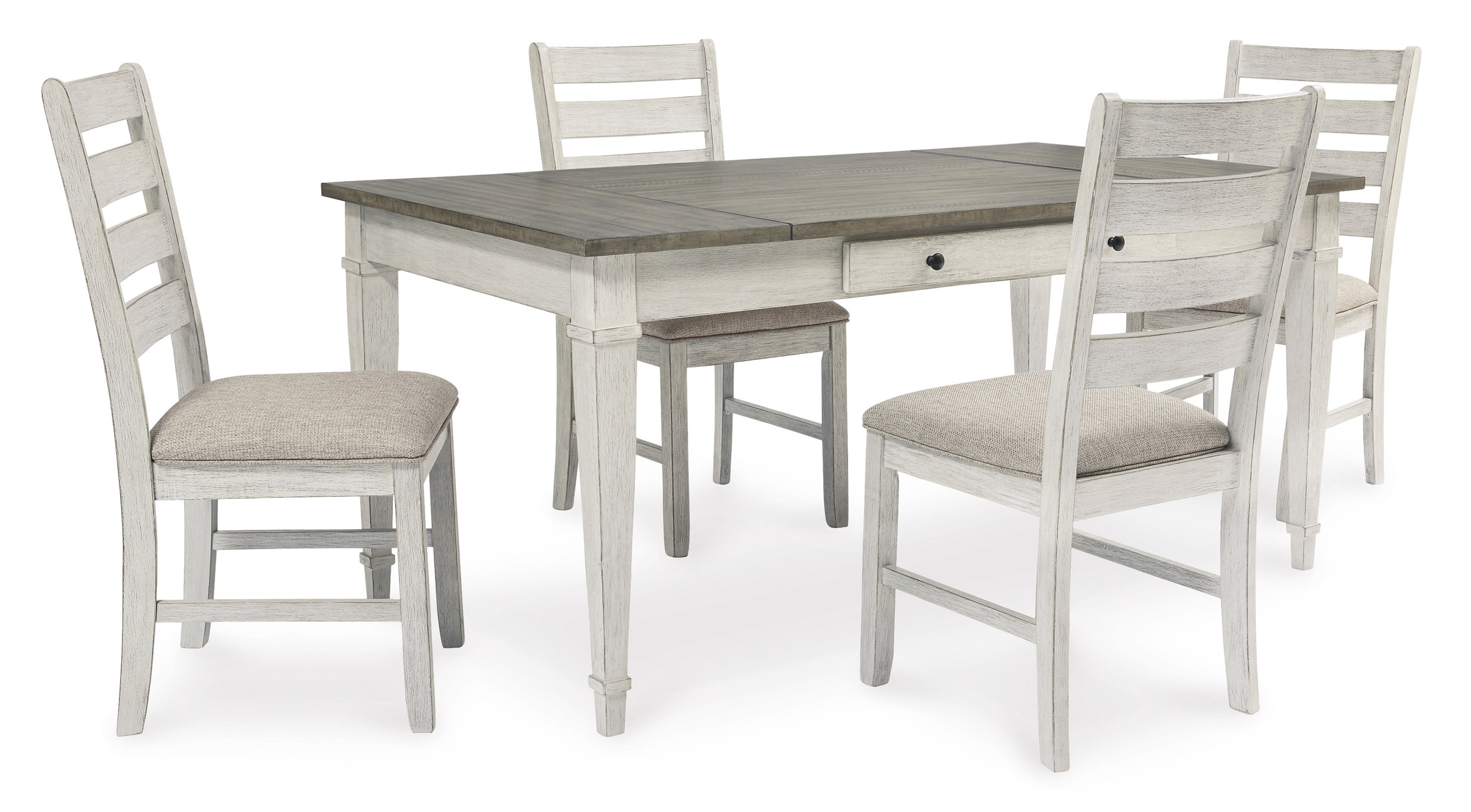 Skempton Rectangular Wood Dining Table with Storage | Ashley