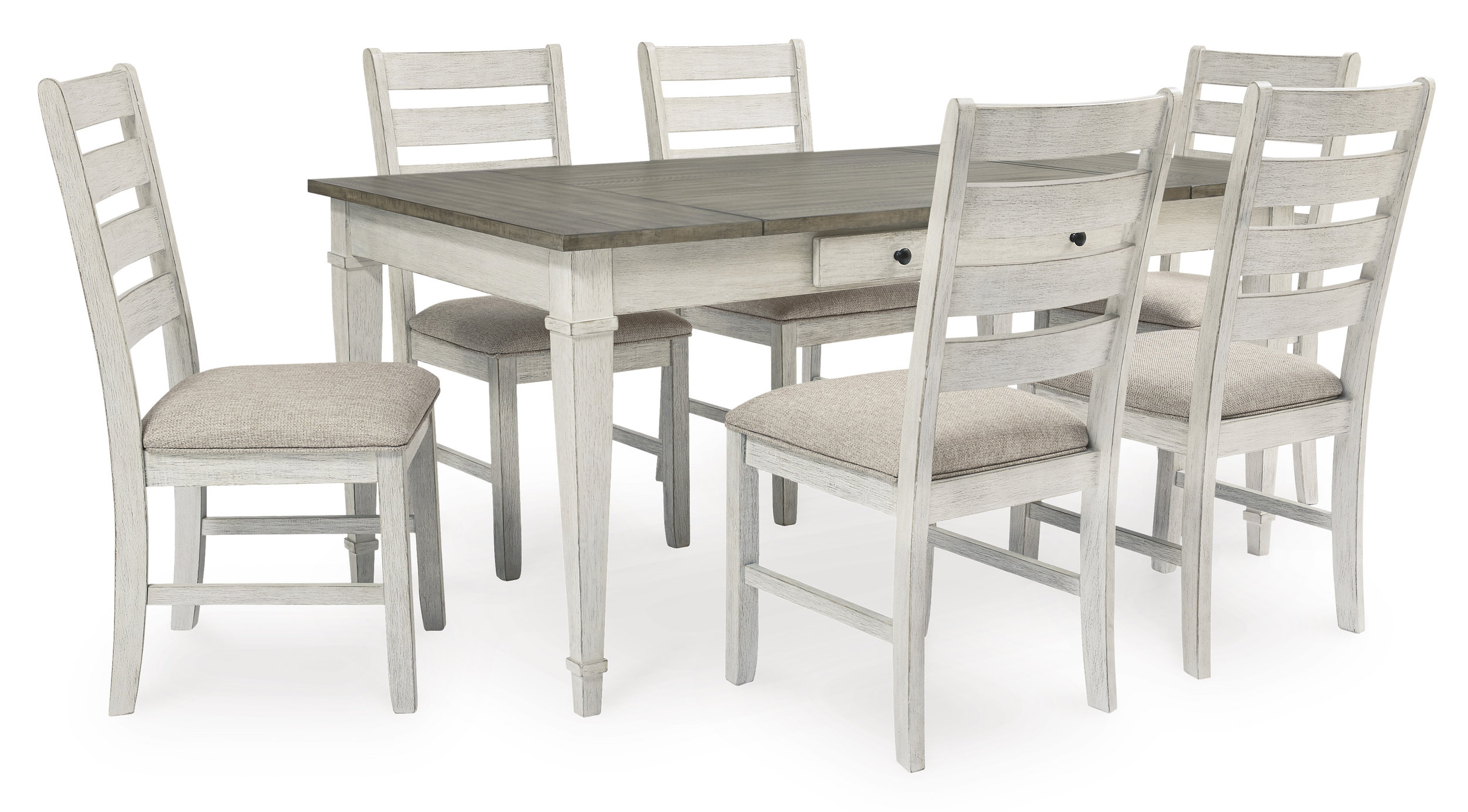 Skempton Rectangular Wood Dining Table with Storage | Ashley