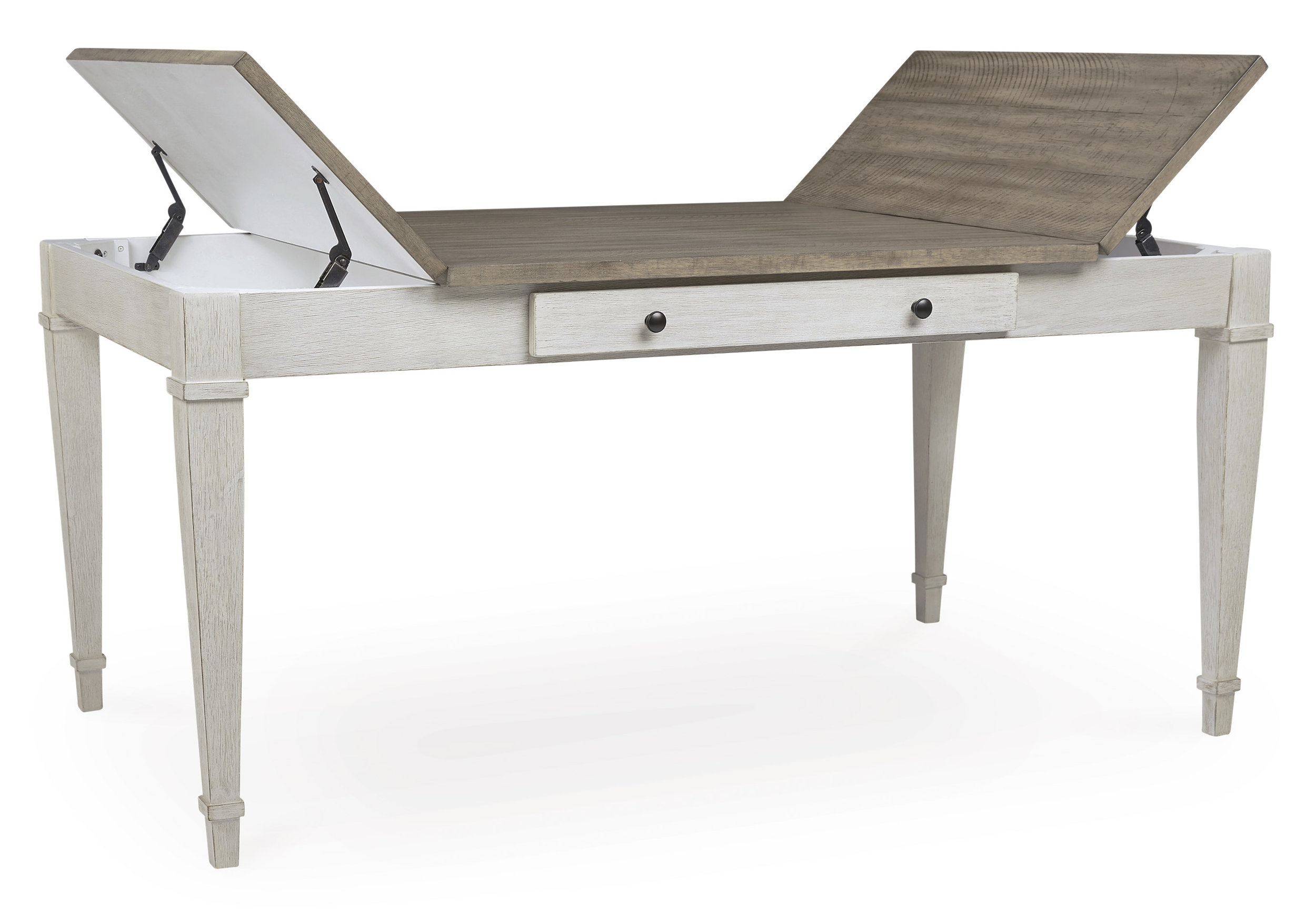 Skempton Rectangular Wood Dining Table with Storage | Ashley