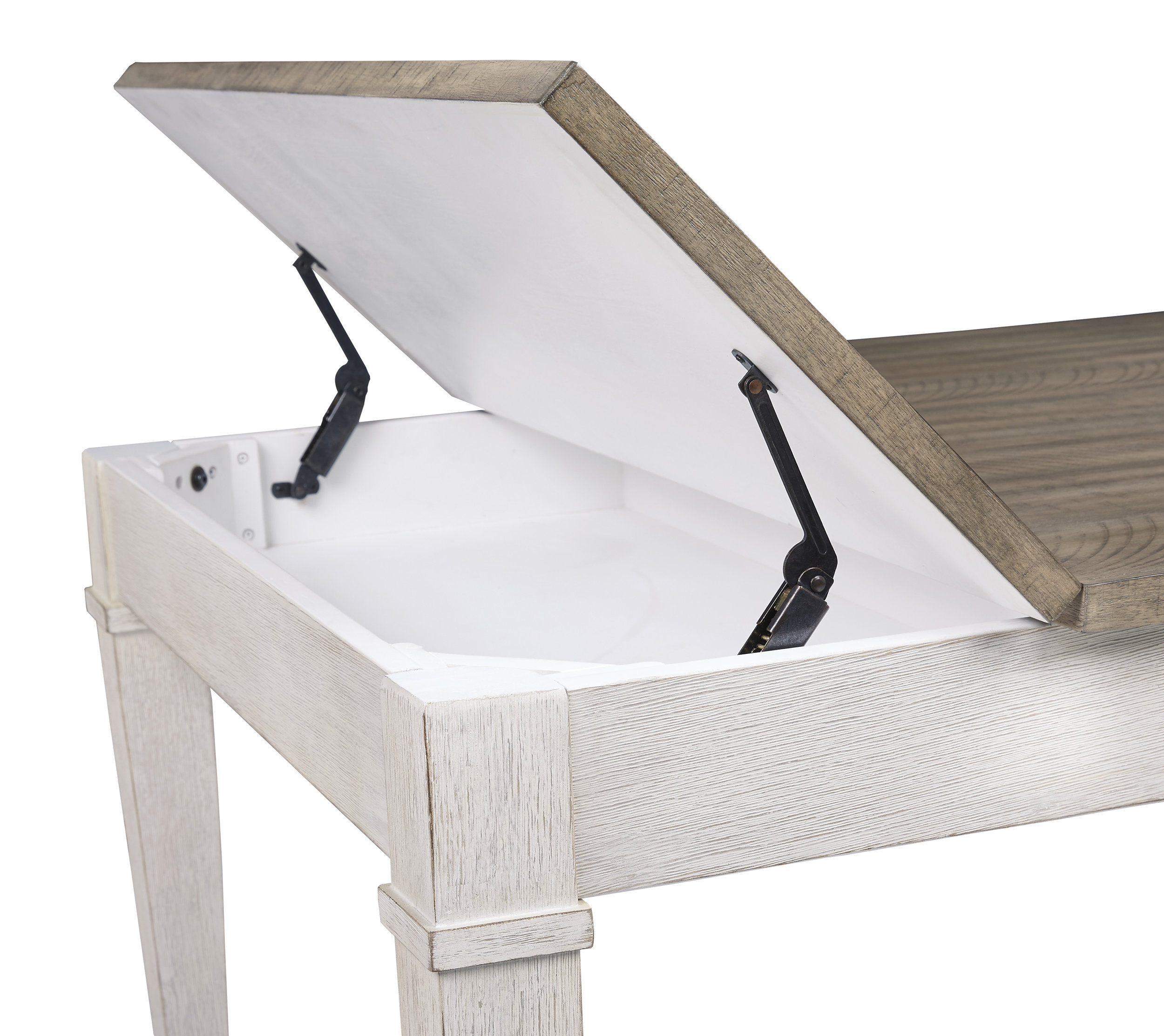 Skempton Rectangular Wood Dining Table with Storage | Ashley