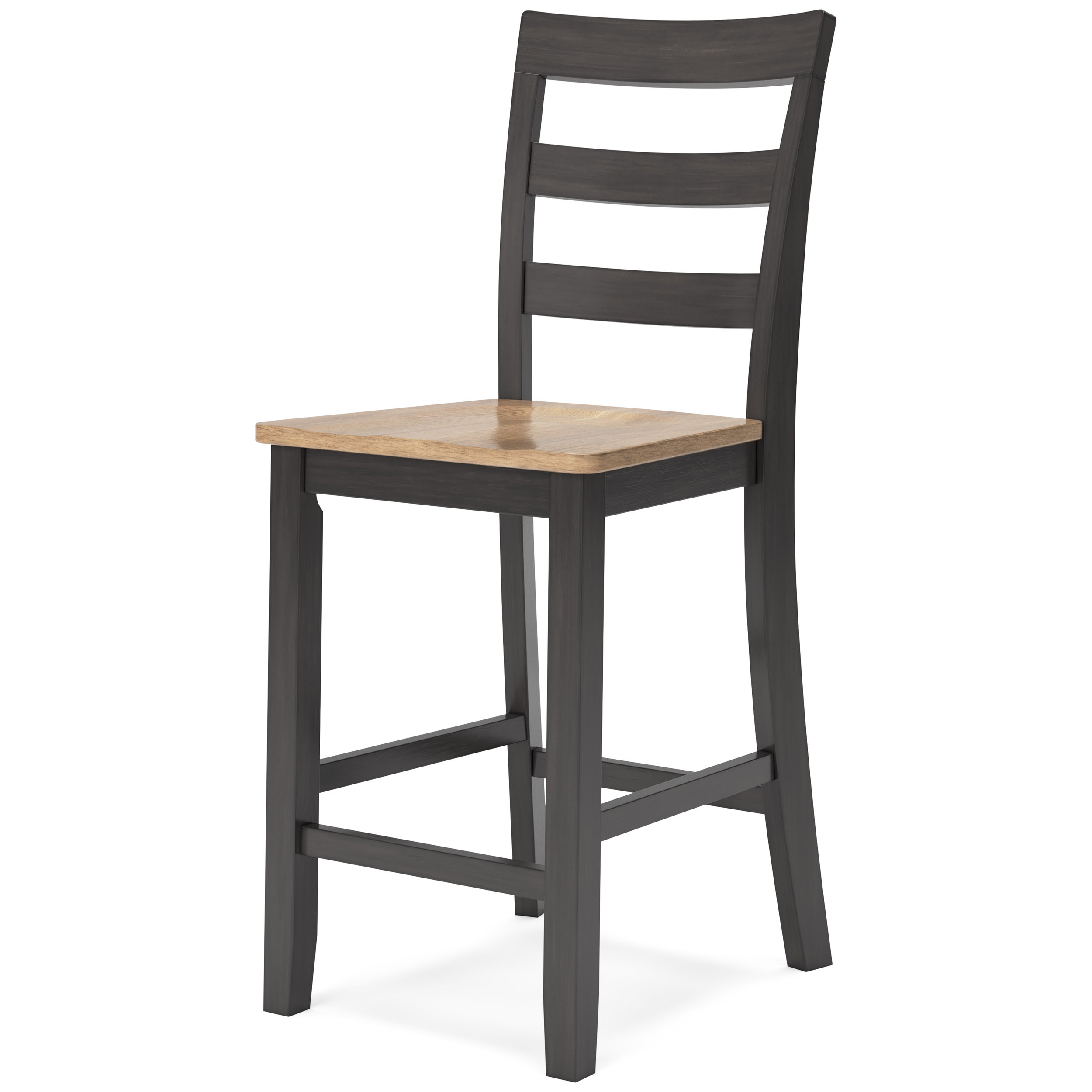 Gesthaven Wood Barstool Set of 2 - White & Natural | Sohomod