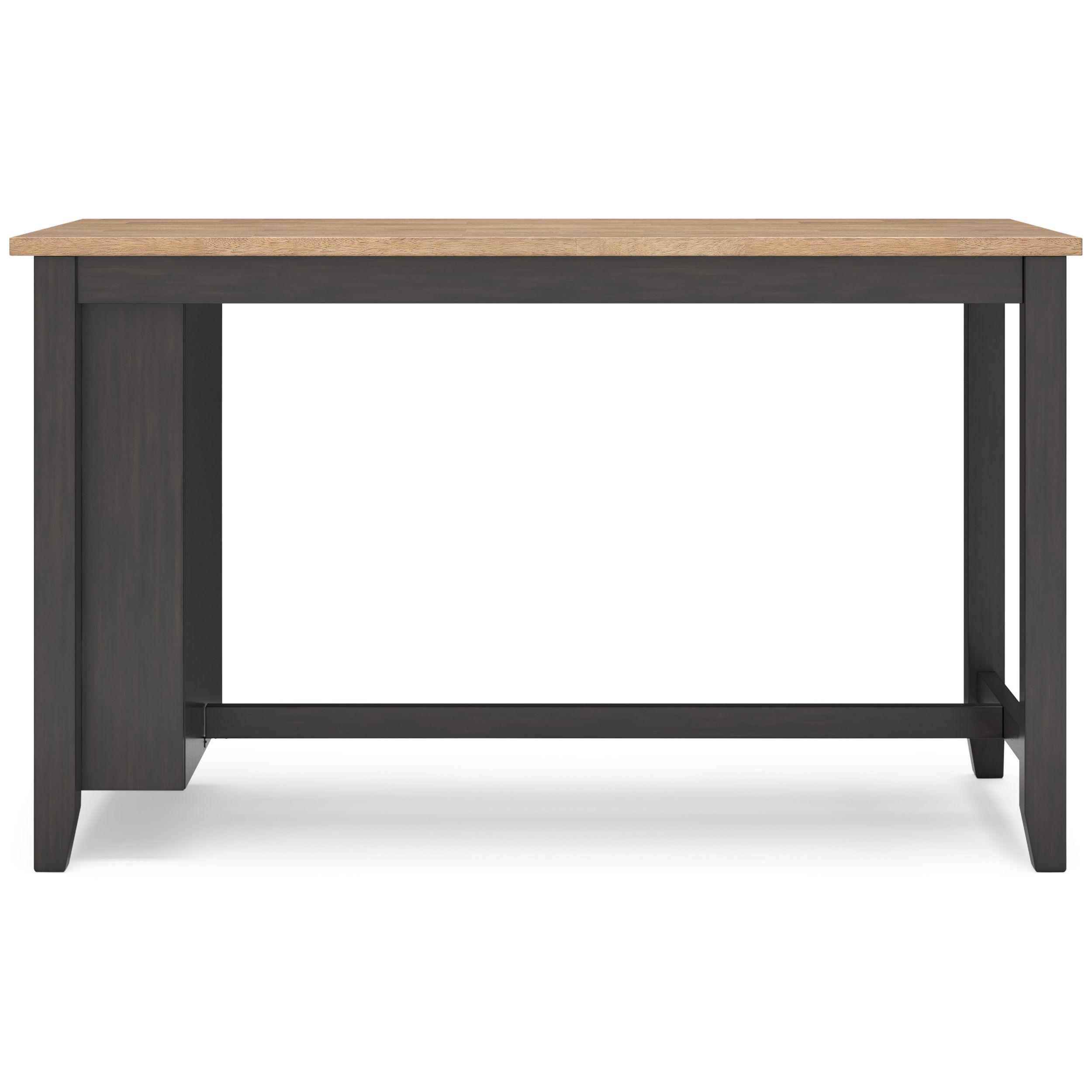 Gesthaven Rectangular Wood Counter Height Table with Storage