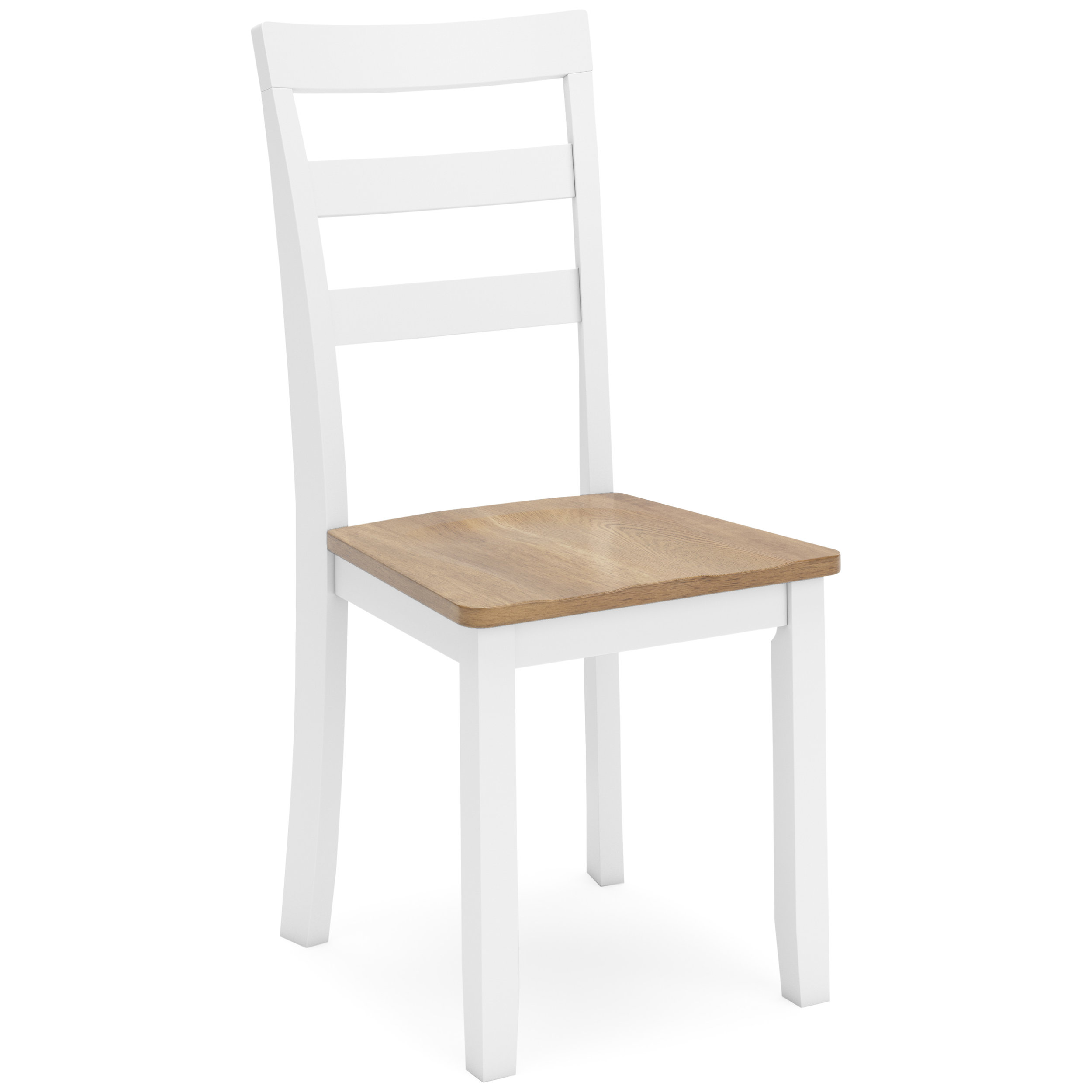 Gesthaven Dining Side Chair | Natural Mango Wood & White