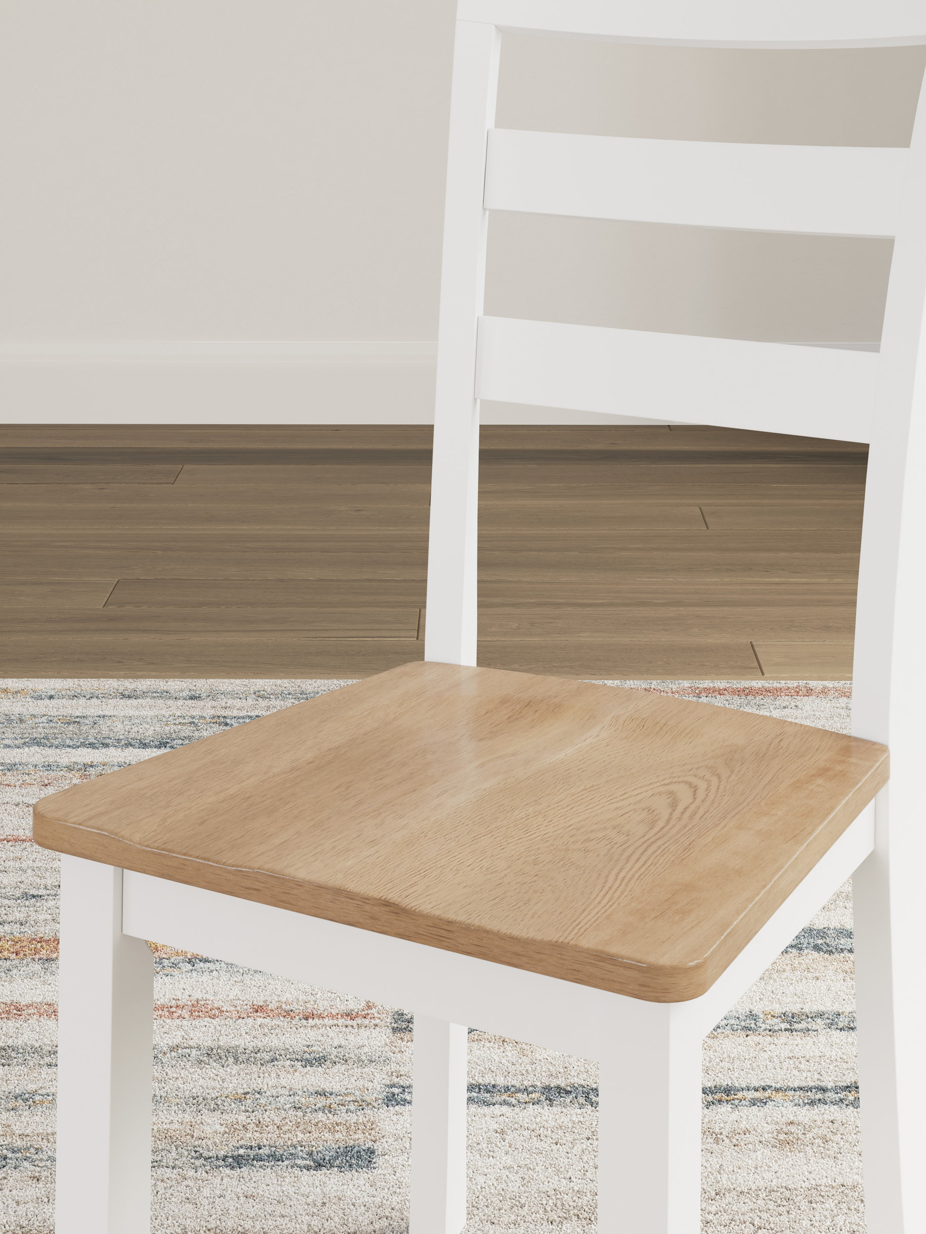 Gesthaven Dining Side Chair | Natural Mango Wood & White