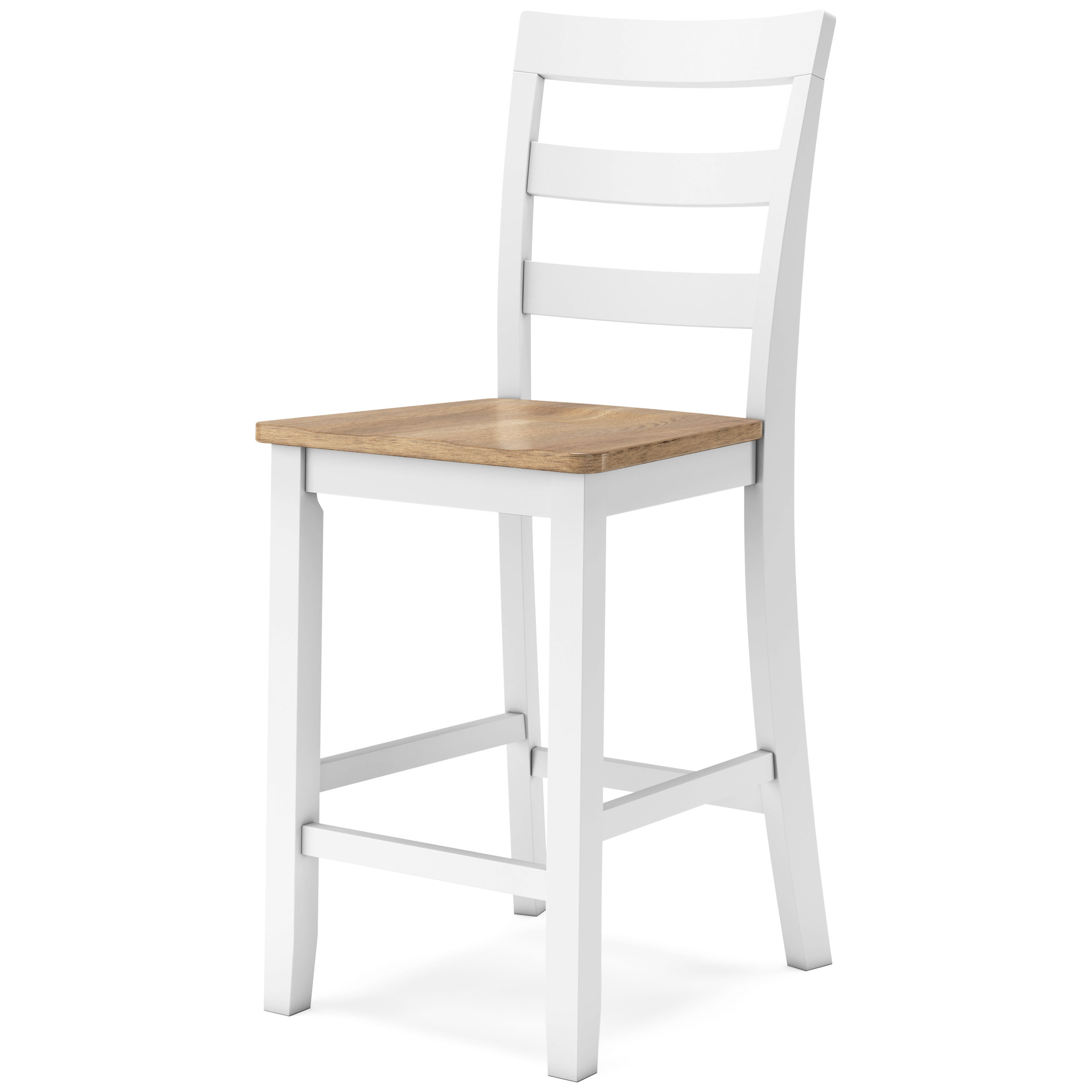 Gesthaven Natural & White Wood Counter Height Stool