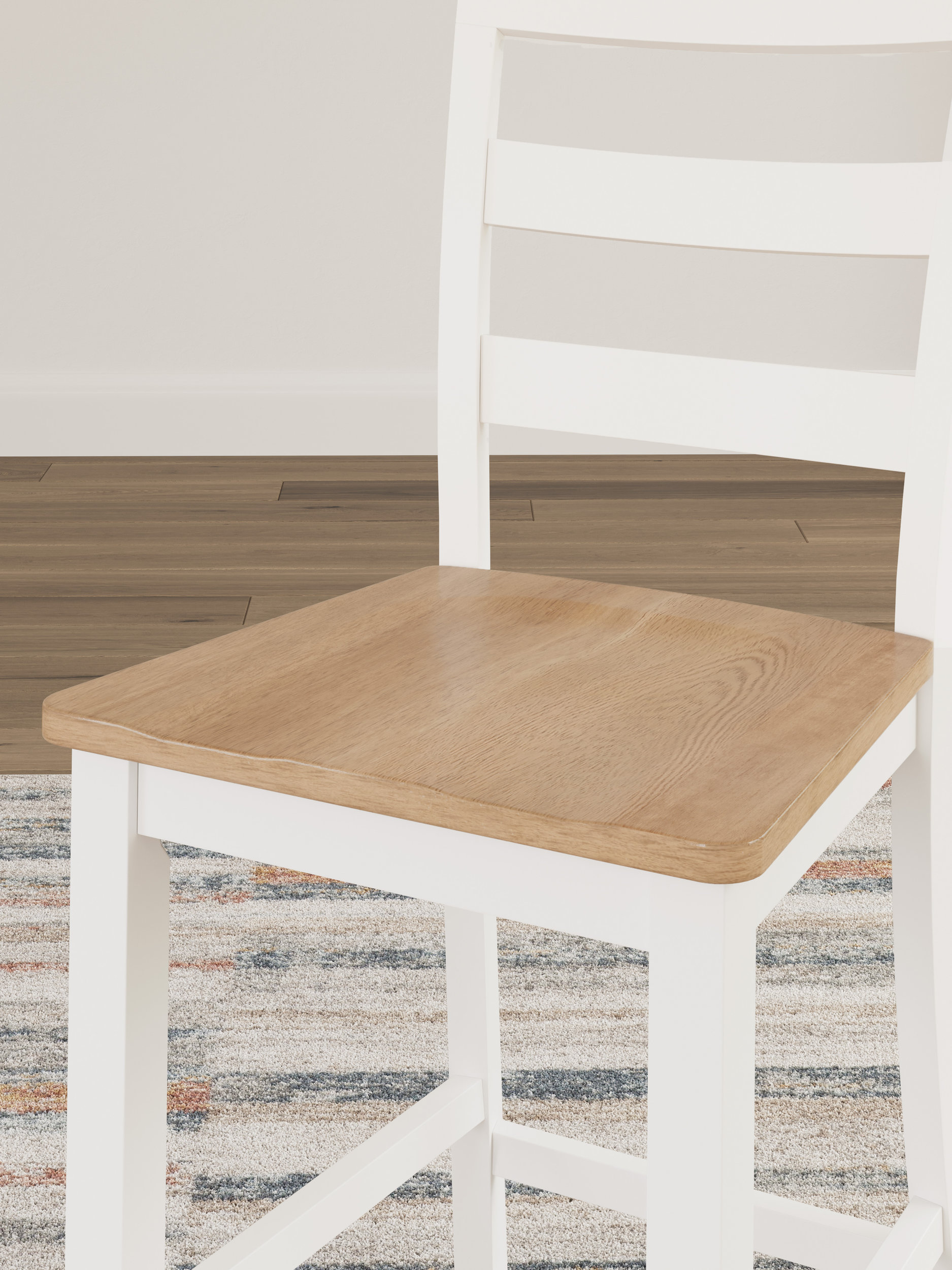 Gesthaven Natural & White Wood Counter Height Stool