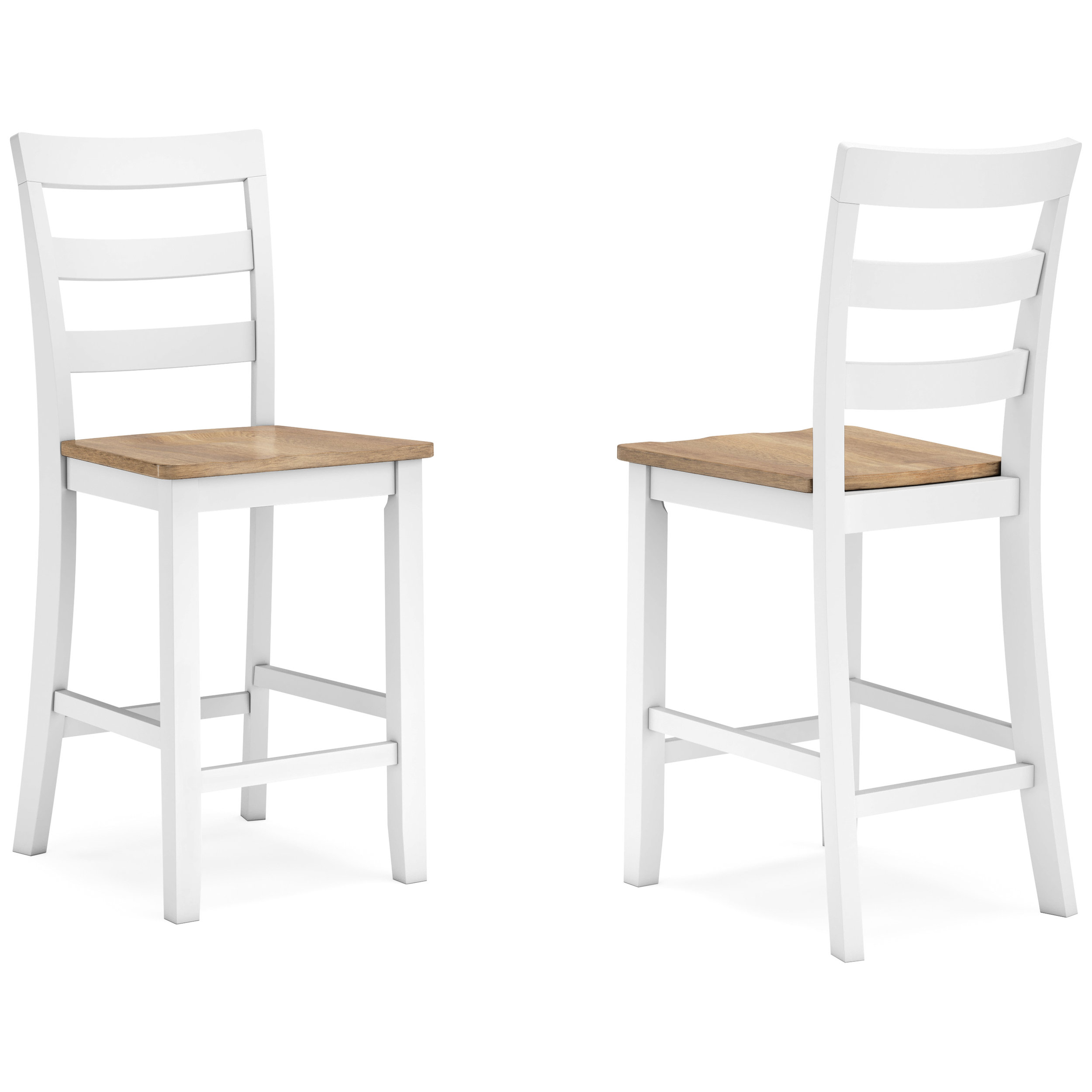 Gesthaven Natural & White Wood Counter Height Stool