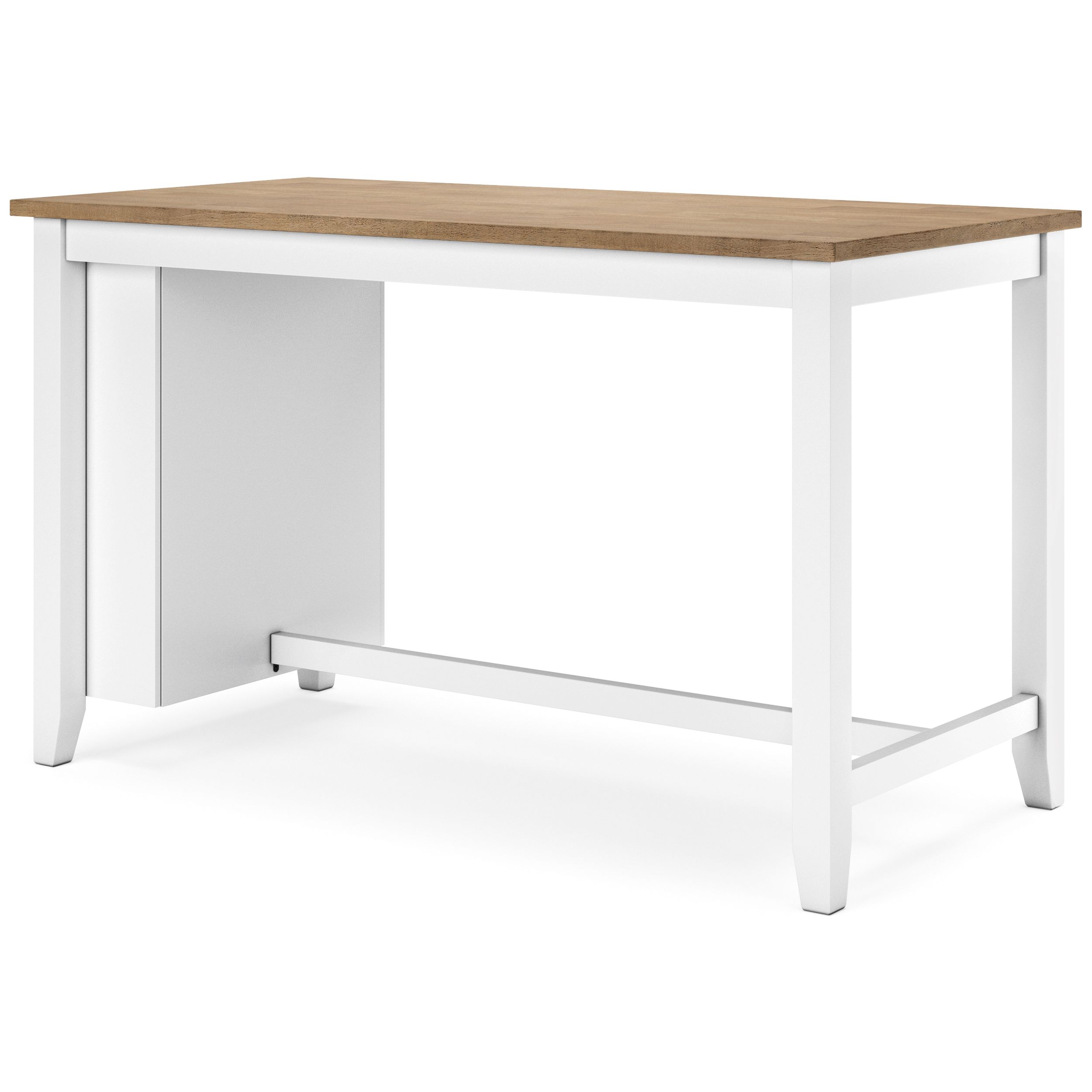 Gesthaven Rectangular Wood Counter Height Table with Storage