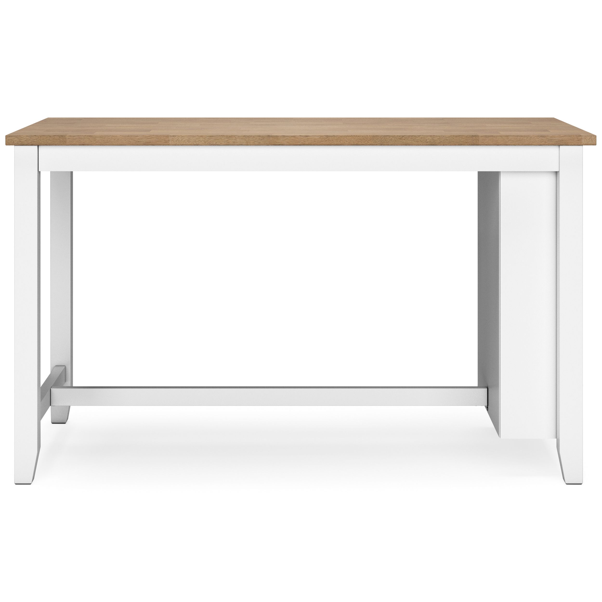 Gesthaven Wood Counter Height Dining Table with Storage | White