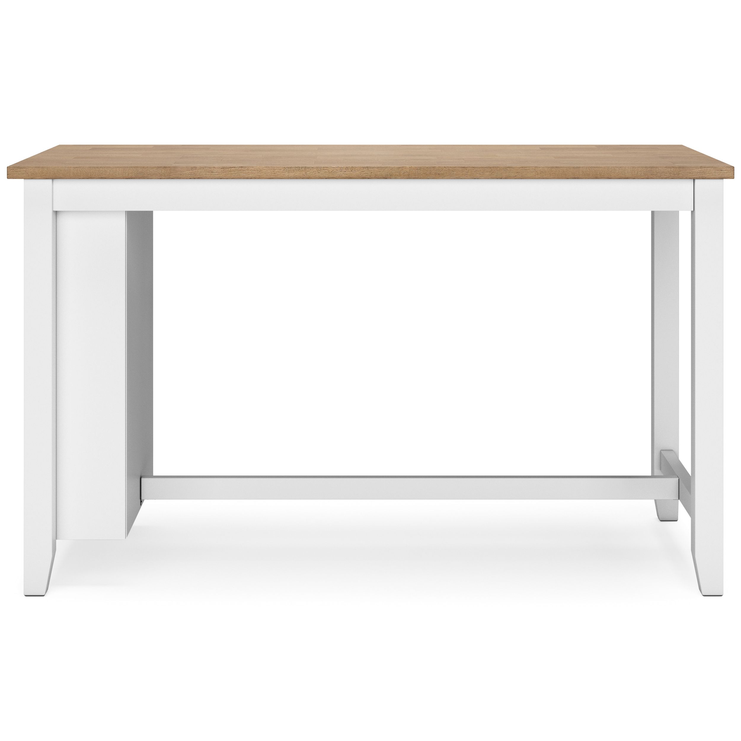 Gesthaven Wood Counter Height Dining Table with Storage | White