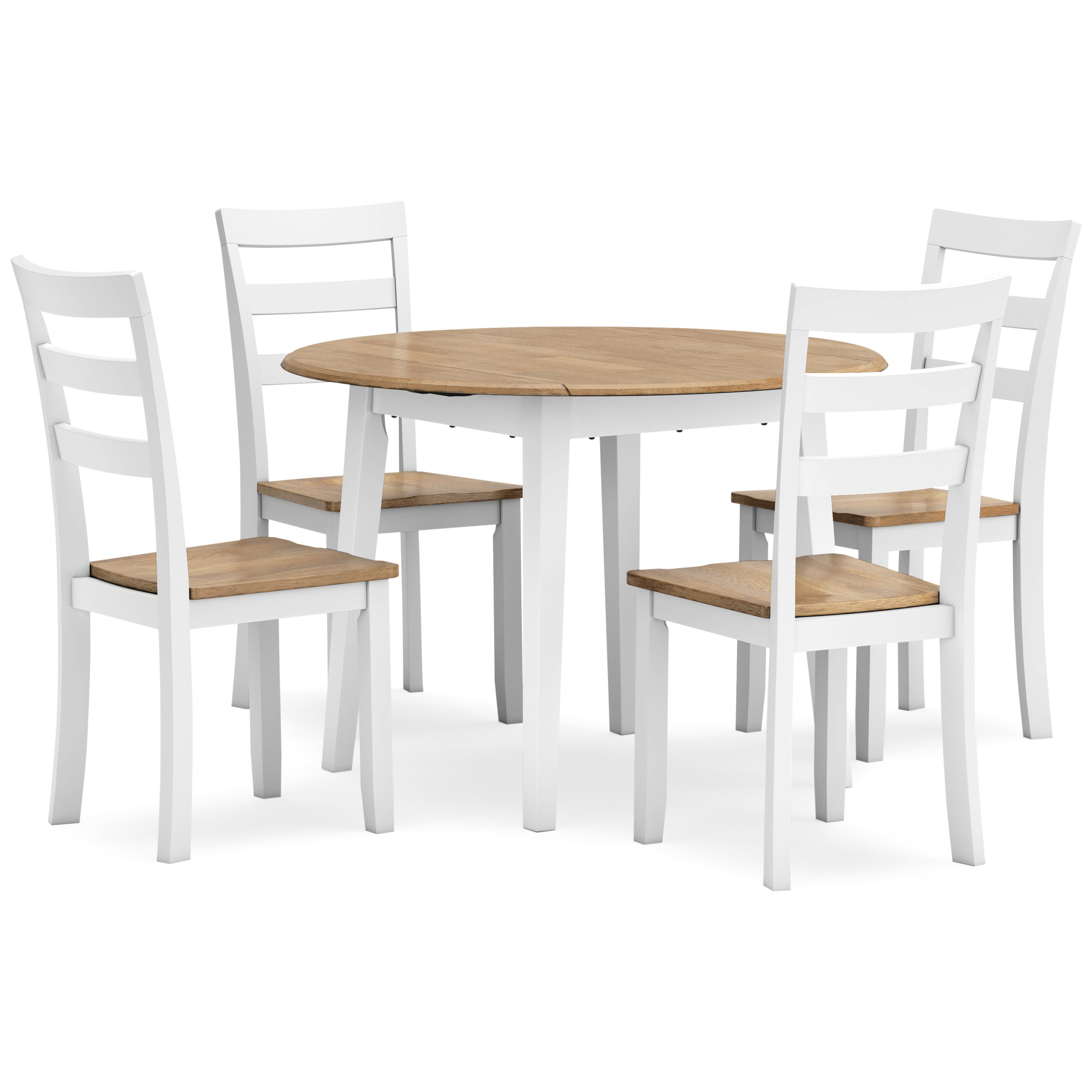 Gesthaven Dining Side Chair | Natural Mango Wood & White