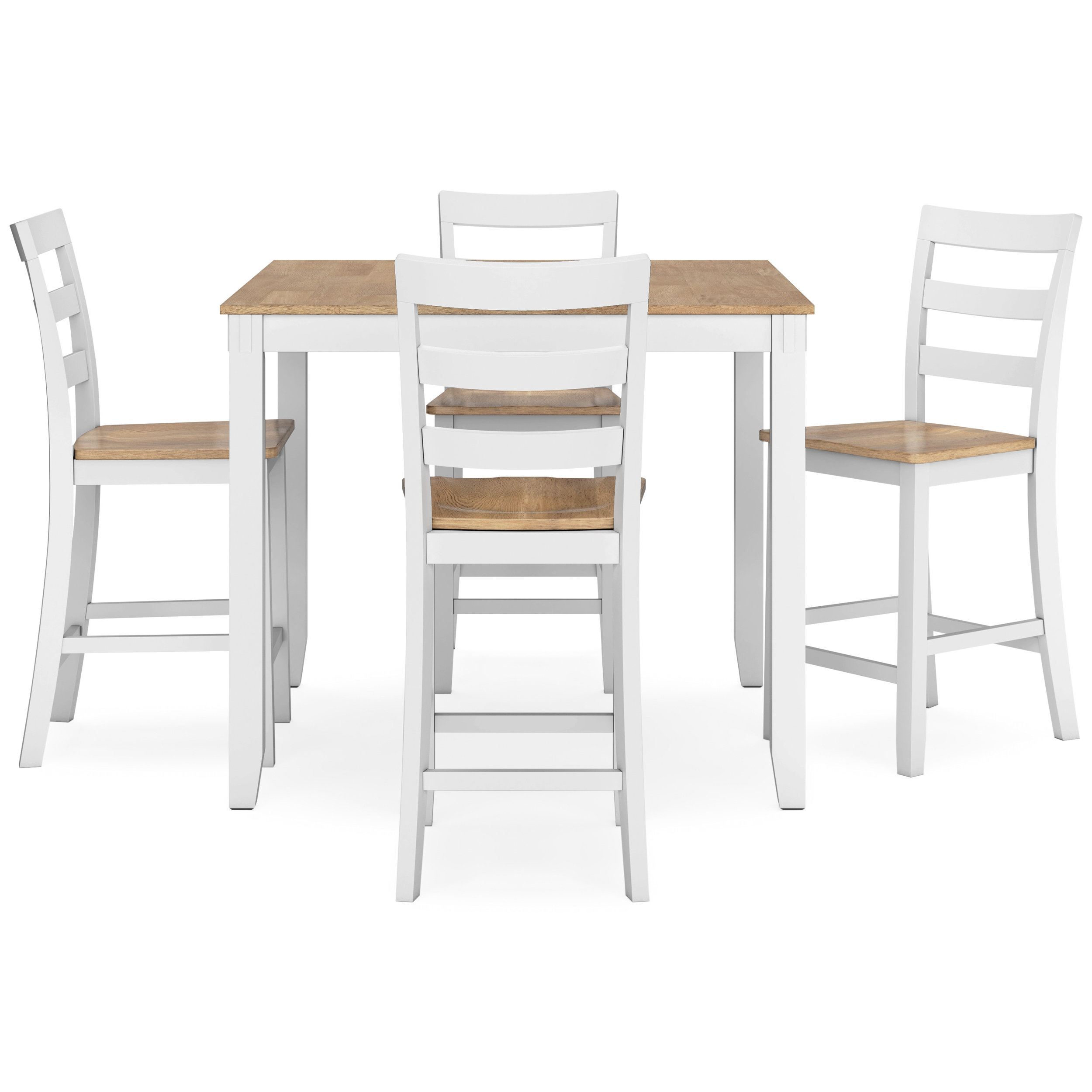 Gesthaven 5-Piece Counter Height Dining Set | Black & Gray