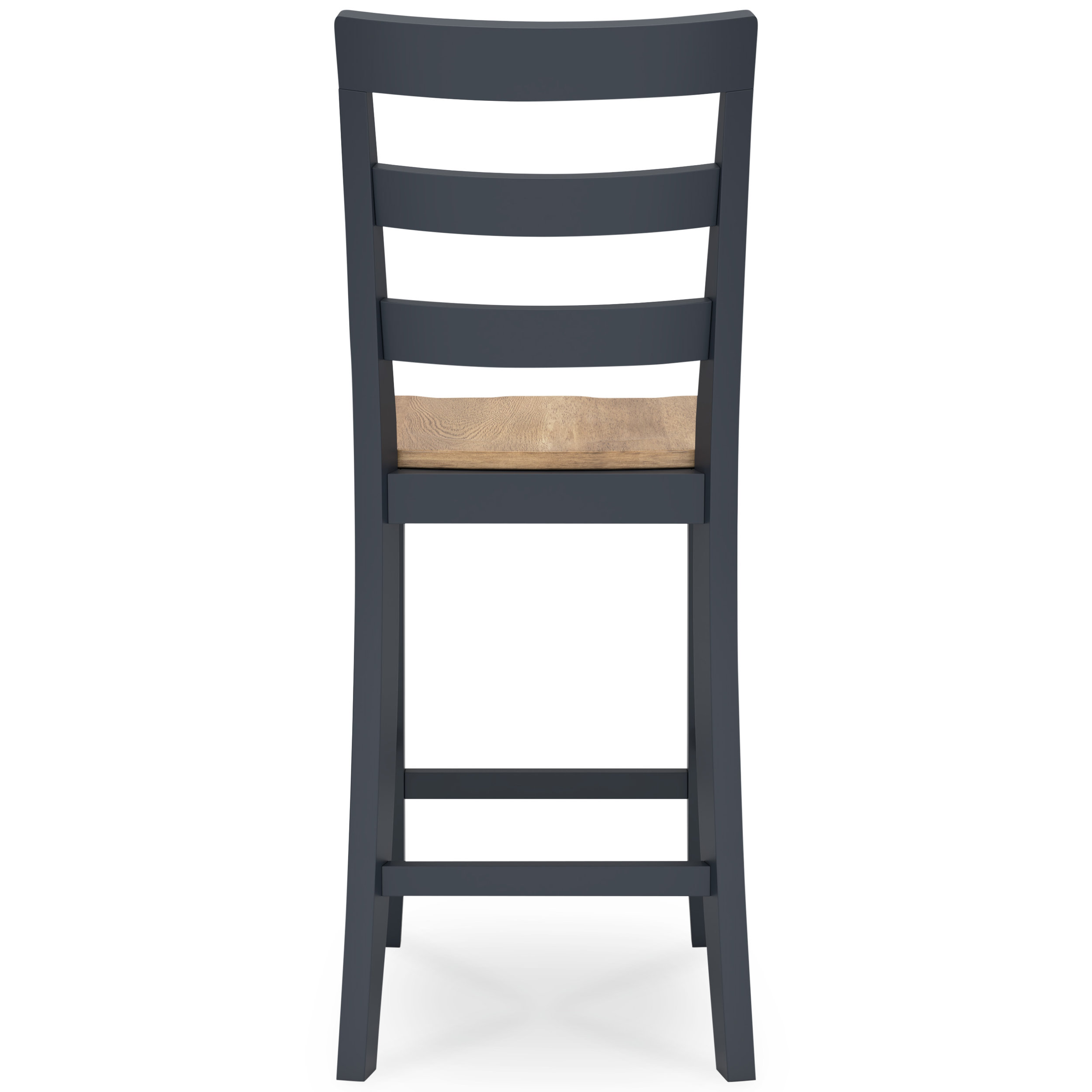 Gesthaven Wood Barstool - Blue & Natural Counter Stool | Sohomod