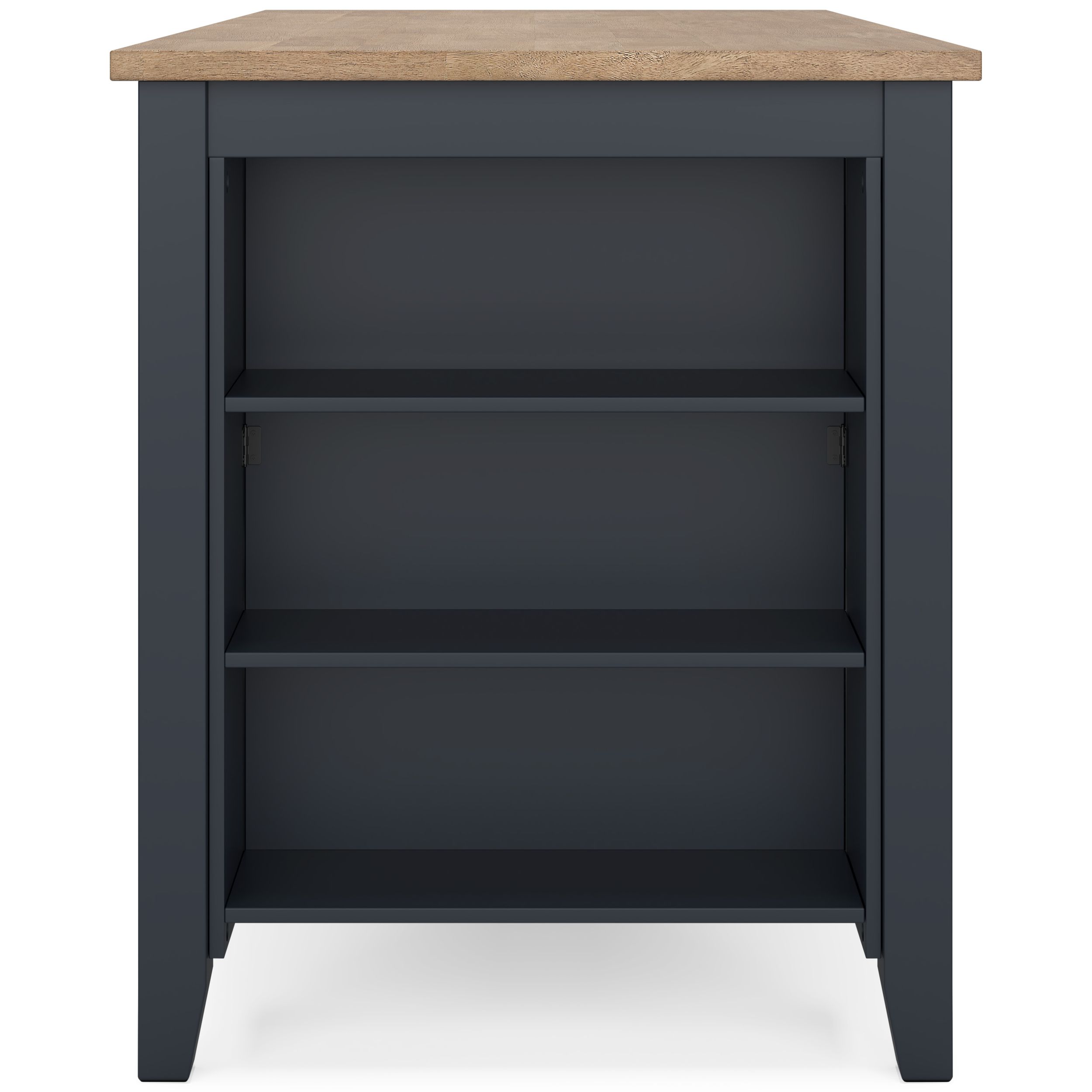 Gesthaven Rectangular Wood Counter Height Table with Storage
