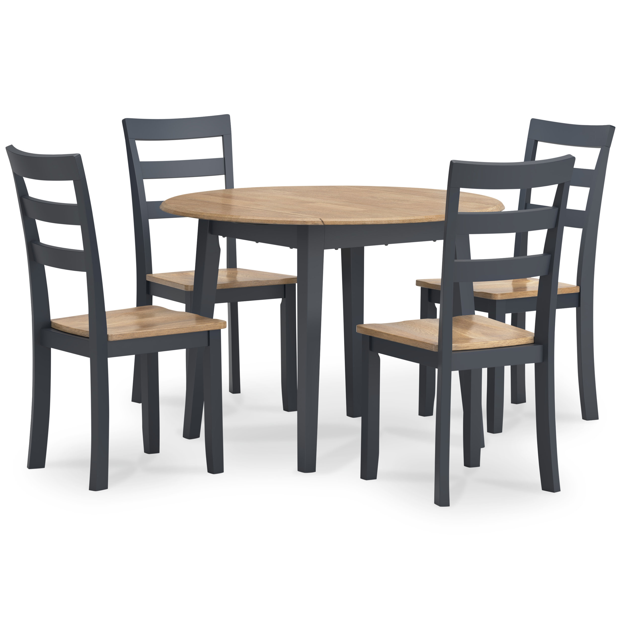 Gesthaven Dining Side Chair | Natural Mango Wood & Blue
