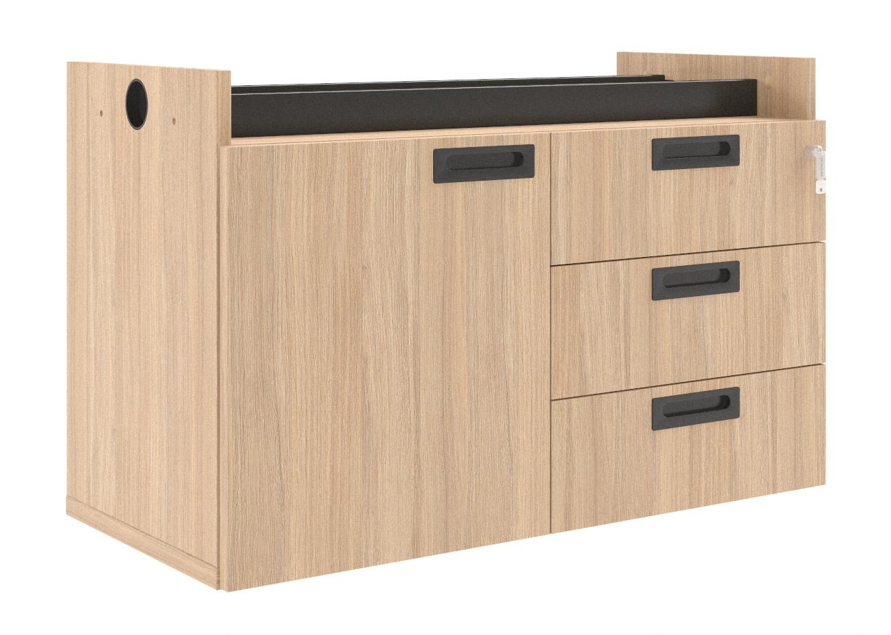 Select corner cabinet interior with right door