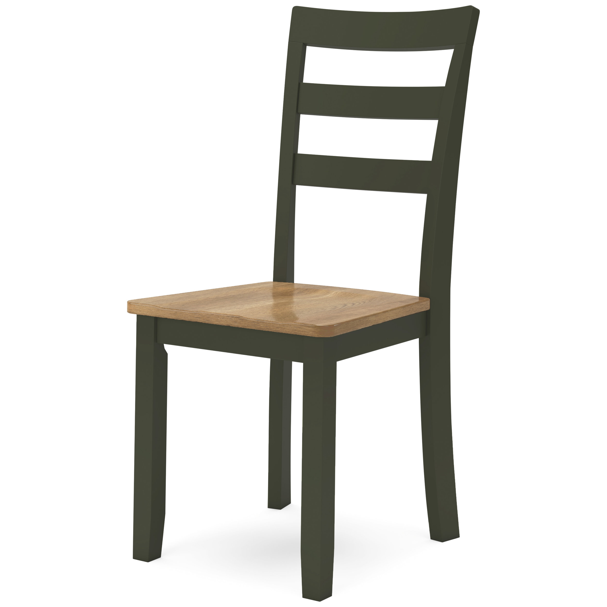 Gesthaven Dining Side Chair | Natural Wood & Soft Green Finish