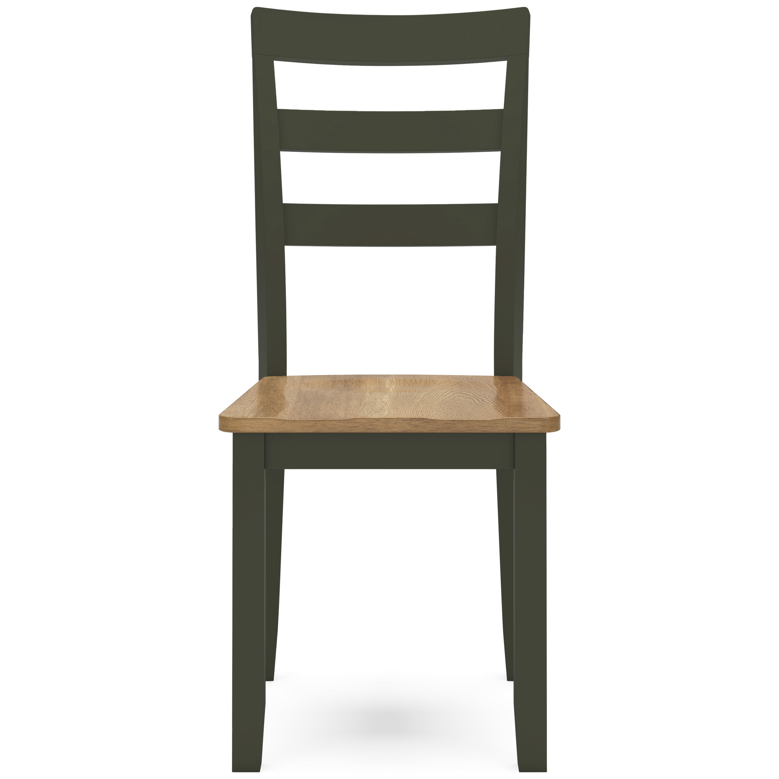 Gesthaven Dining Side Chair | Natural Wood & Soft Green Finish