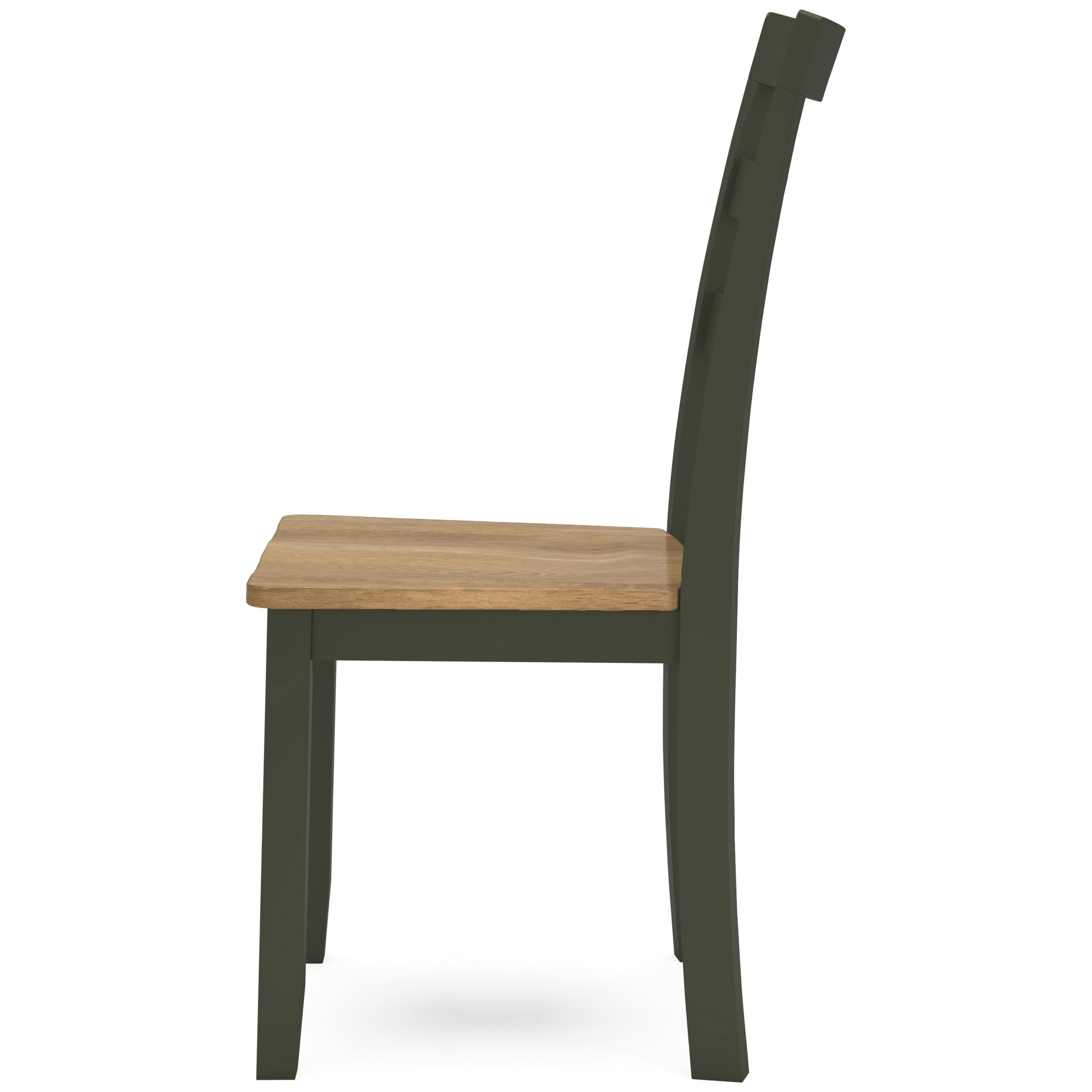 Gesthaven Dining Side Chair | Natural Wood & Soft Green Finish