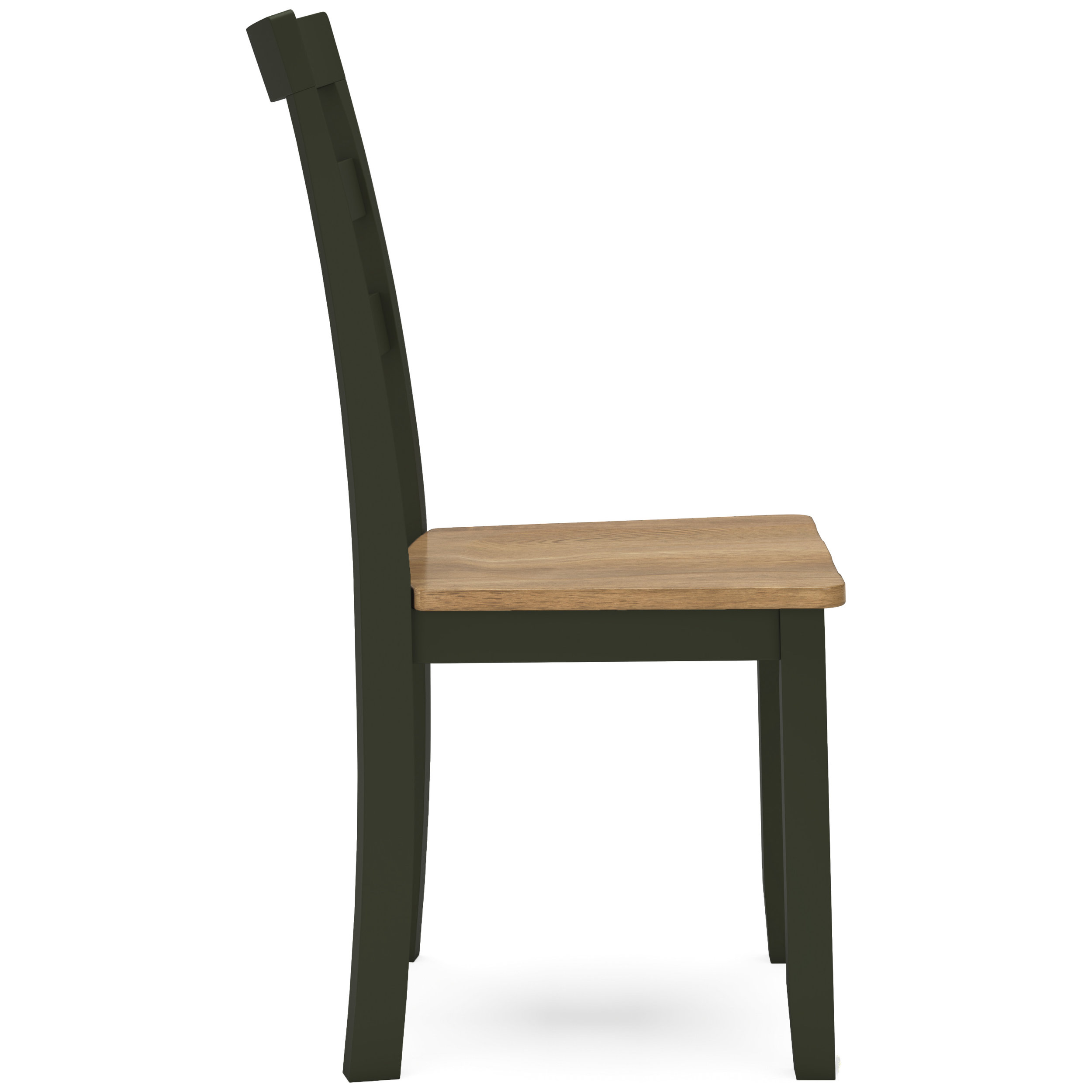 Gesthaven Dining Side Chair | Natural Wood & Soft Green Finish