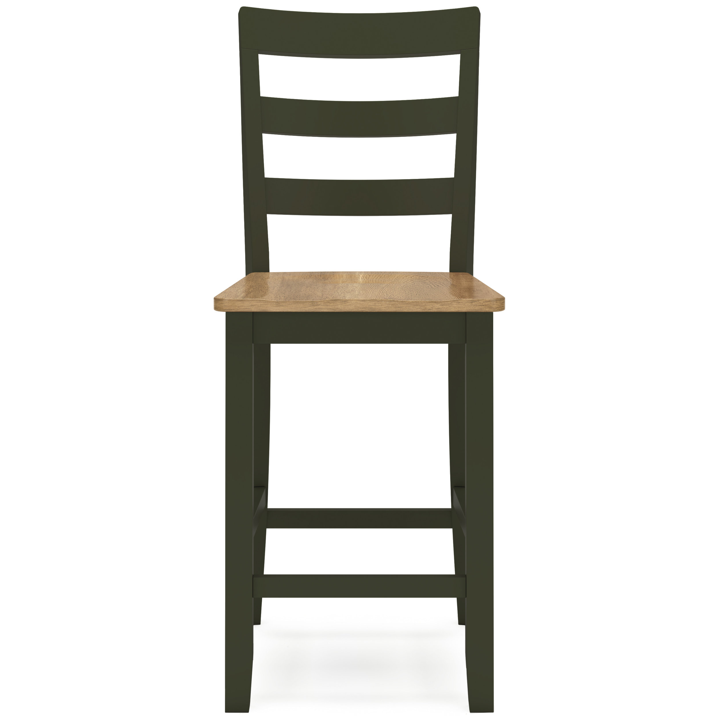Gesthaven Wood Barstool - Green & Natural Counter Stool | Sohomod