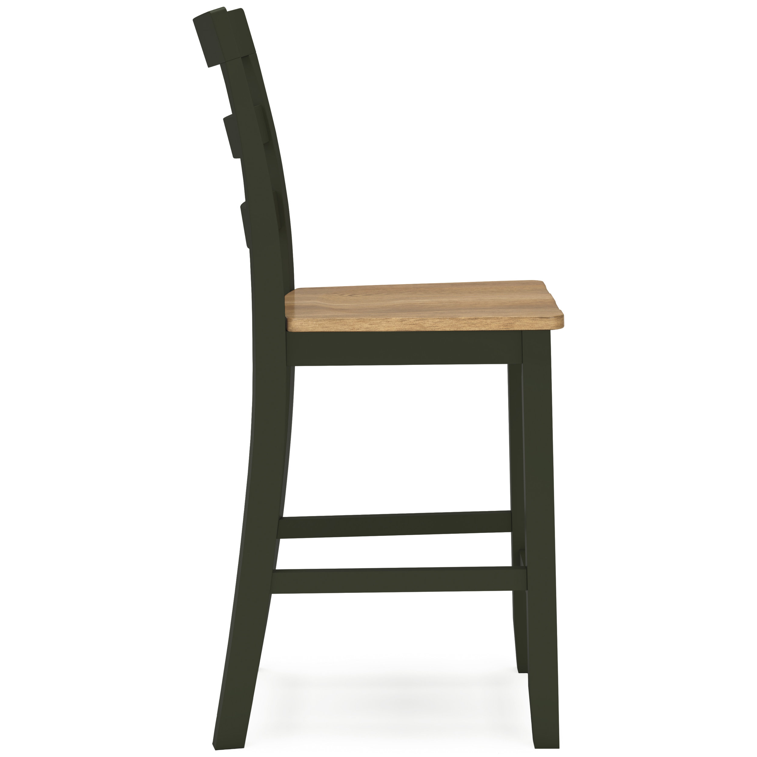 Gesthaven Wood Barstool - Green & Natural Counter Stool | Sohomod
