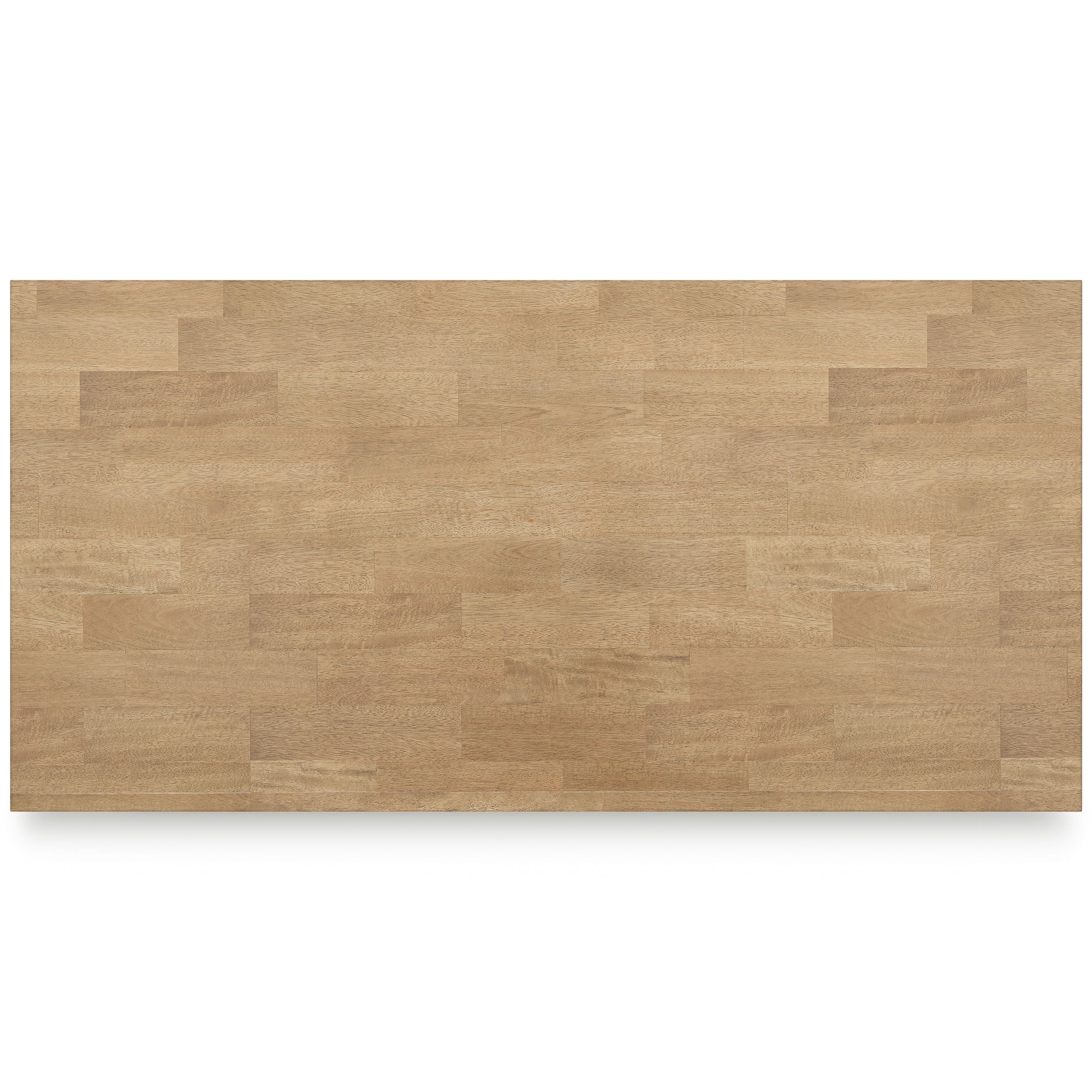 Gesthaven Wood Counter Height Table with Shelves | Natural & Green