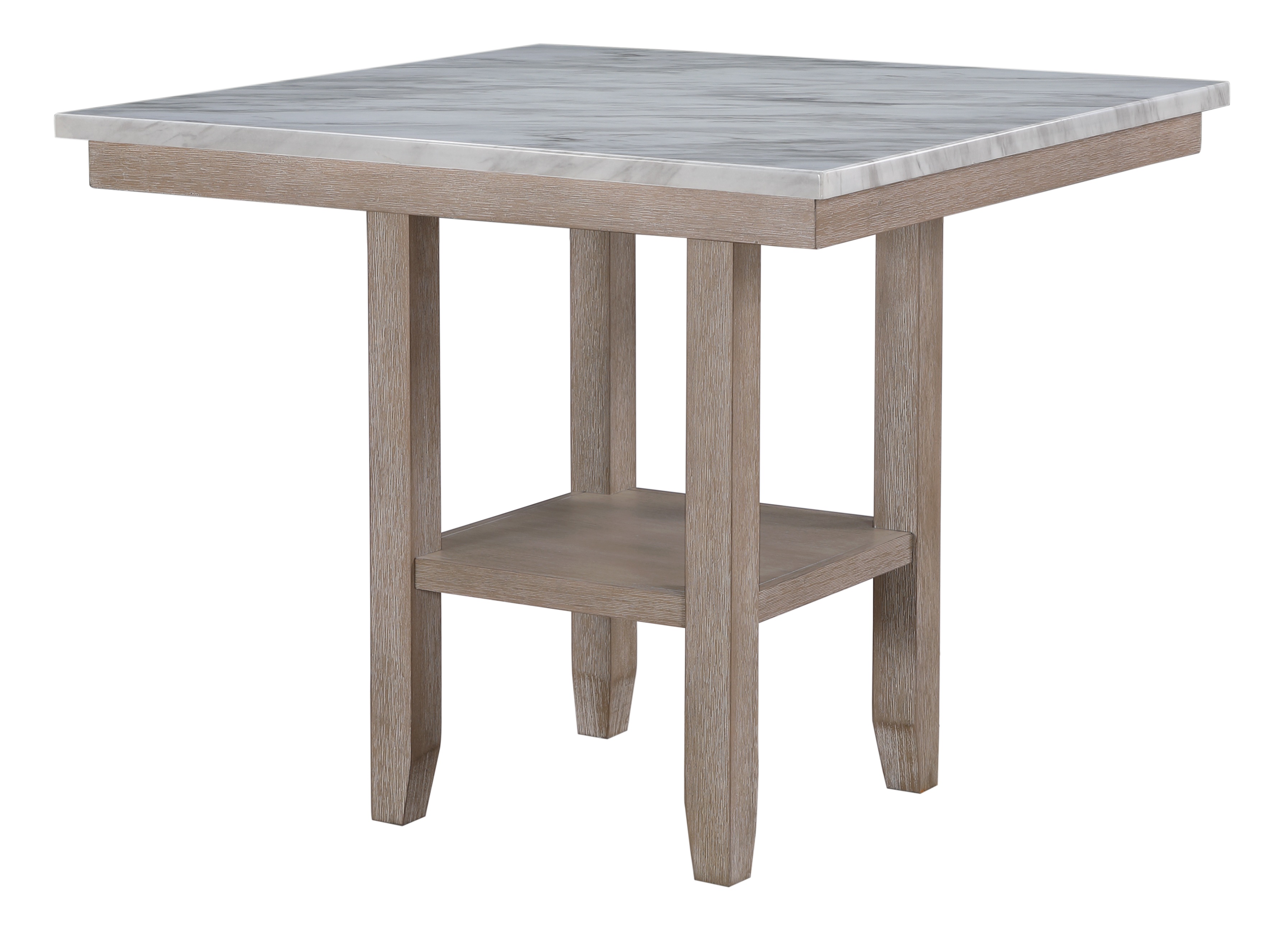 D4010 Faux Marble Square Bar Set with D1622 Barstools