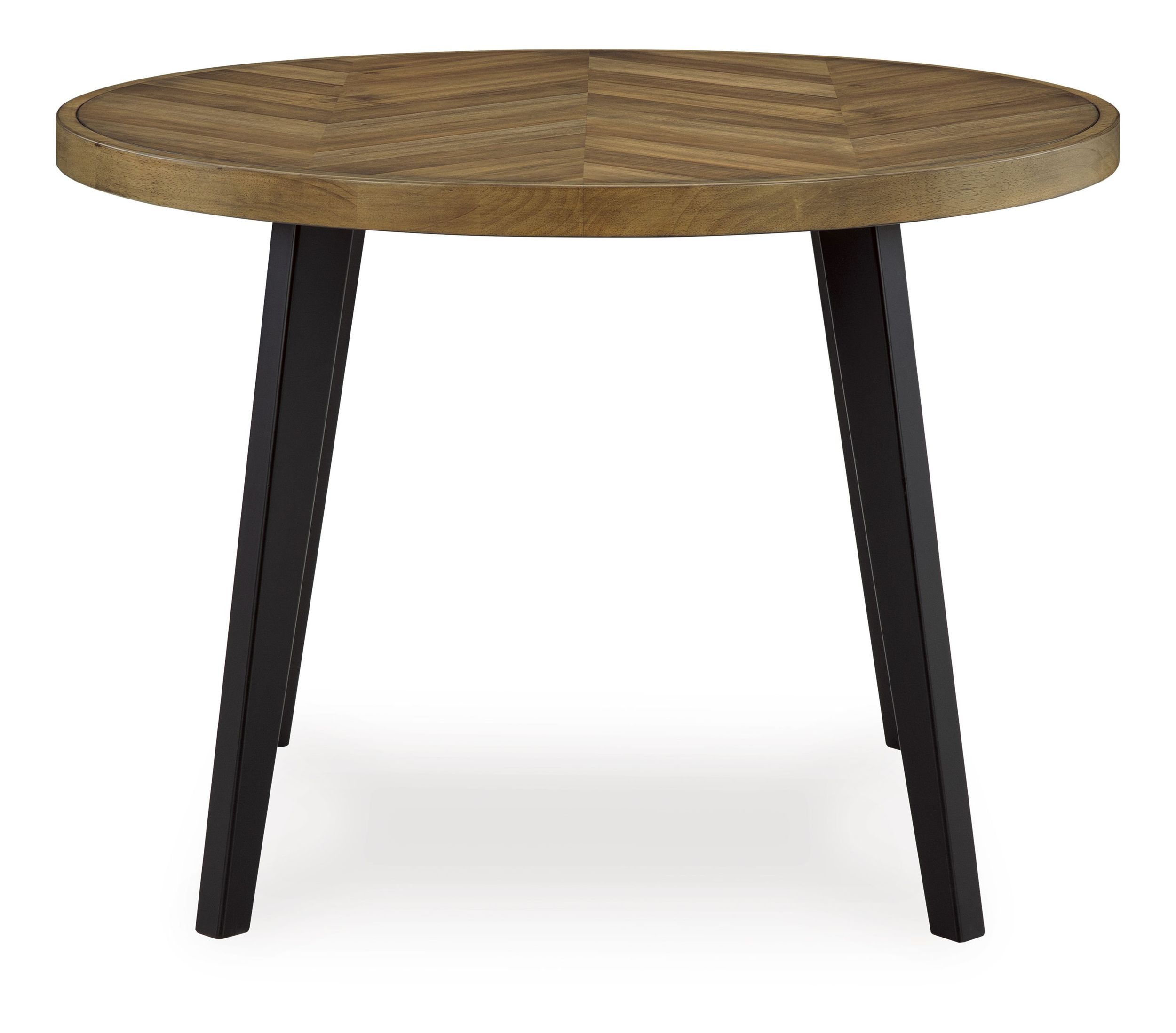 Blondon 5-Piece Round Wood Veneer Dining Table Set