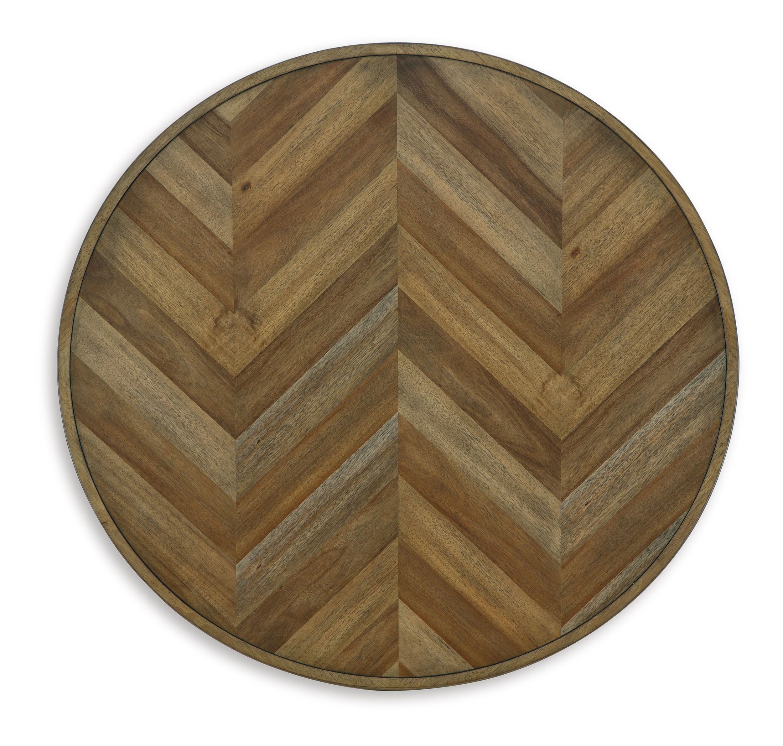 Blondon 5-Piece Round Wood Veneer Dining Table Set