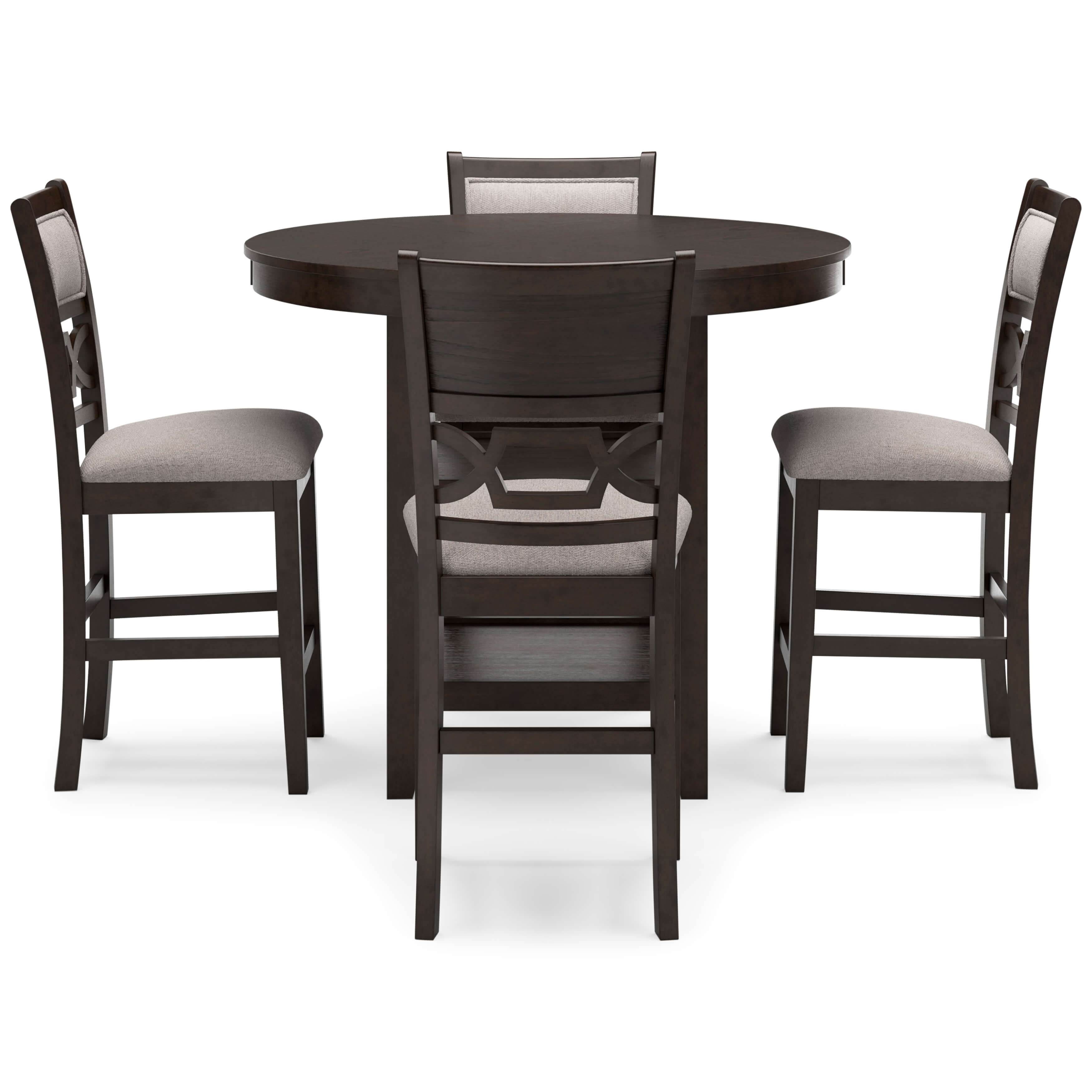 Langwest 5-Piece Polyester/Wood DRM Square Counter Table Set