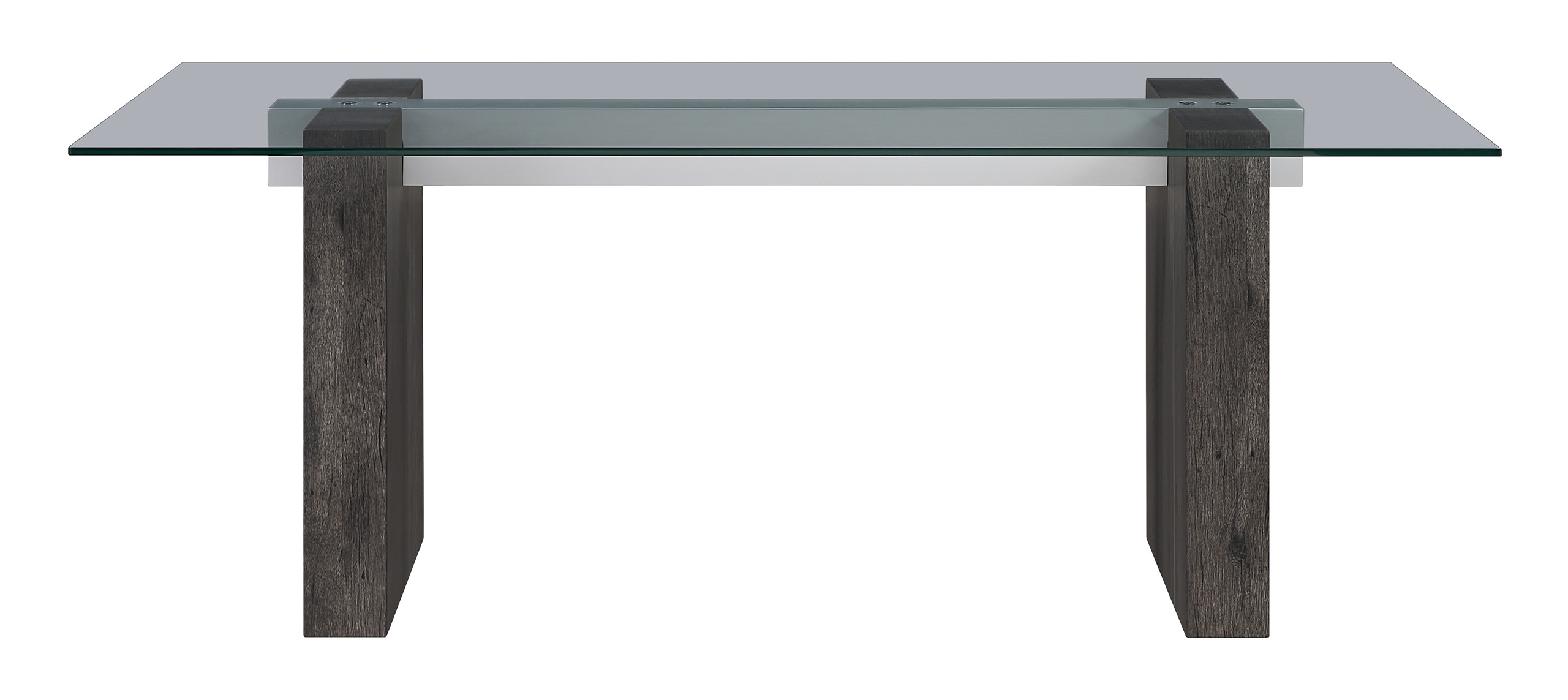 D4238 Glass Top Rectangular Dining Table