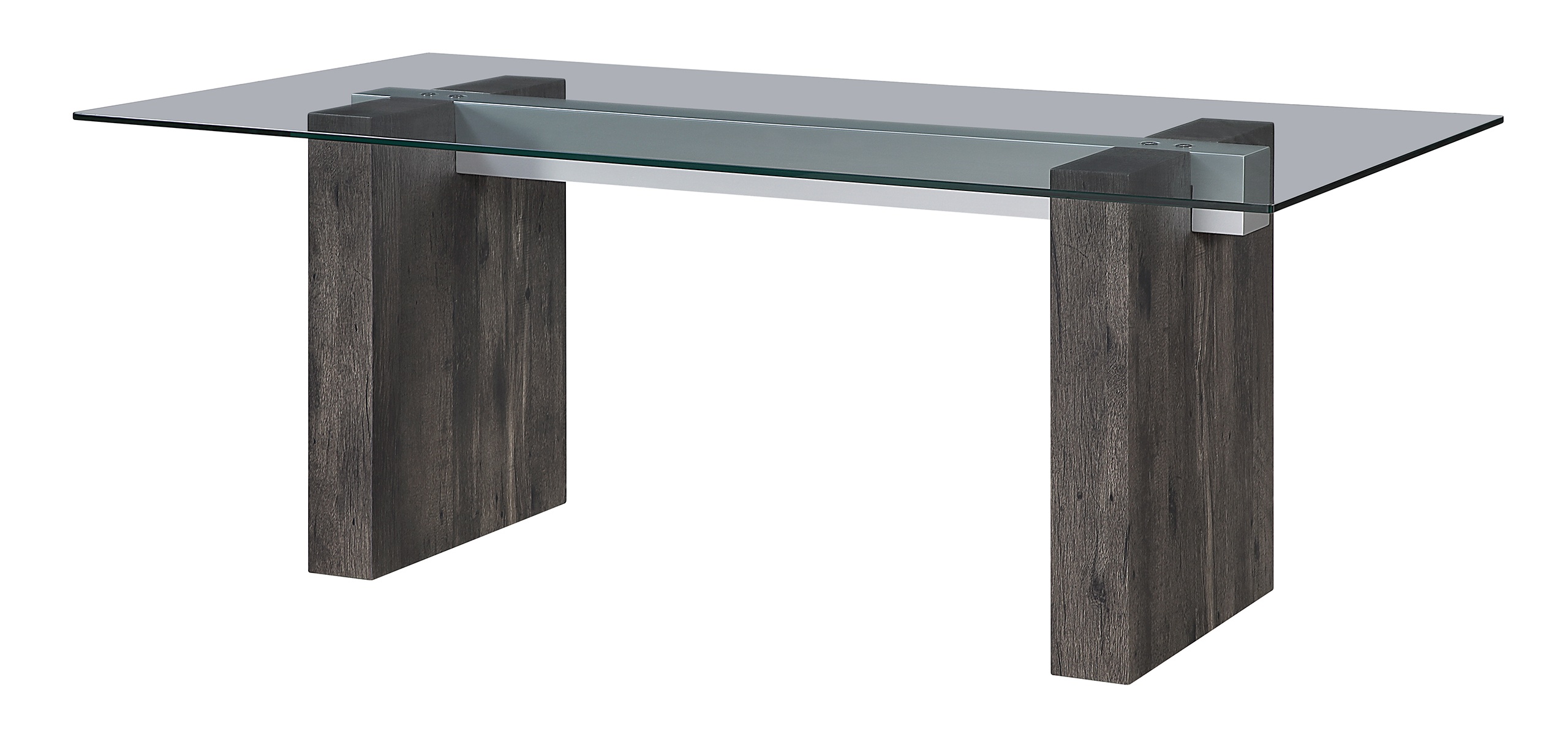 D4238 Glass Top Rectangular Dining Room Set