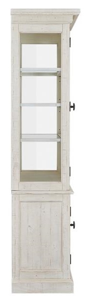 SM Bronwyn 4-Door Wood/Glass China Cabinet w/LED Lights