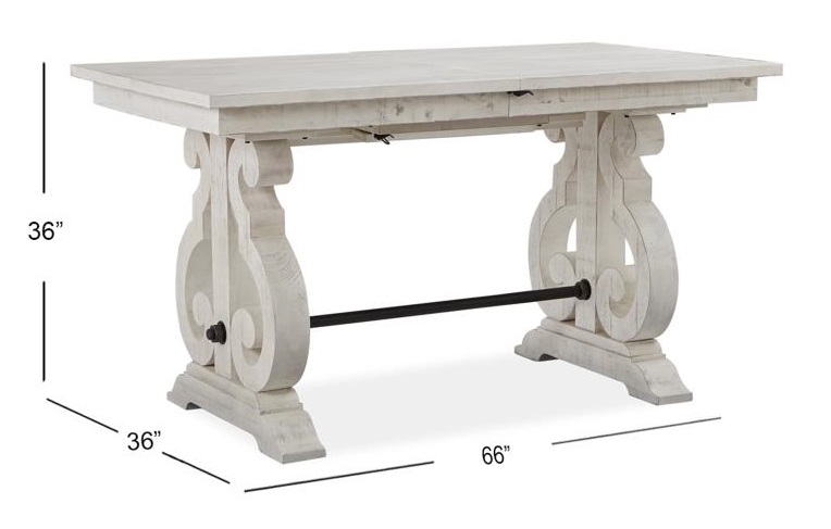 SM Bronwyn Wood Extendable Counter Height Dining Table