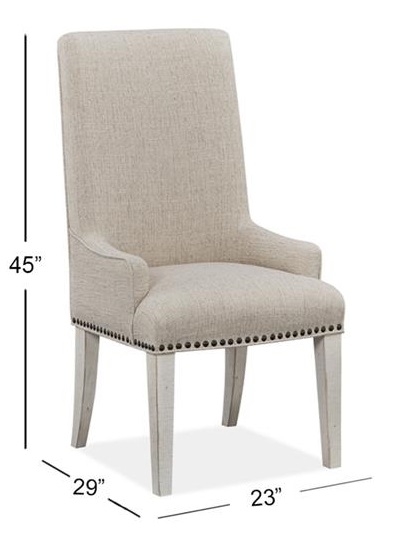 SM Bronwyn Fabric/Wood Host Dining Side Chair